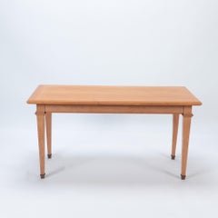 A Mid Century French oak library table. Circa 1940