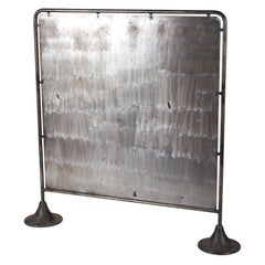 Midcentury Industrial Metal Screen