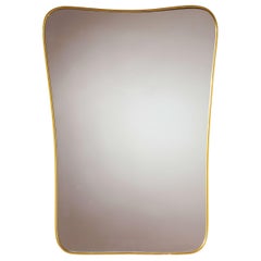 Miroir italien du milieu du siècle dernier dans le style de Gio Ponti, années 1960