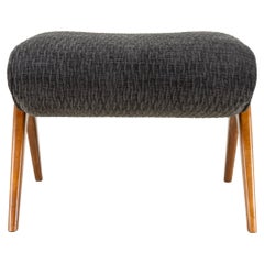 A Mid-Century Italian Ottoman in Walnut