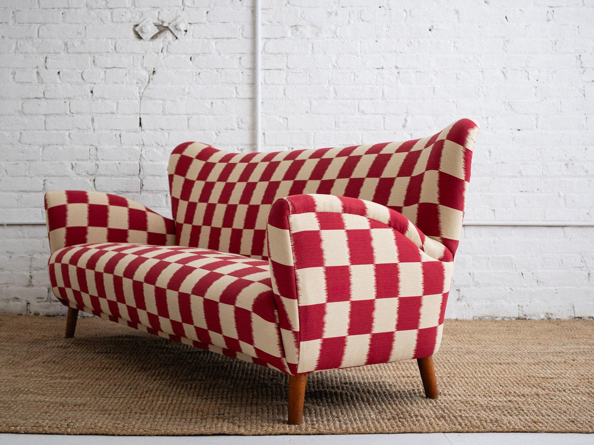 checkerboard sofa