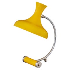 A Mid-century Italian Yellow Desk Lamp