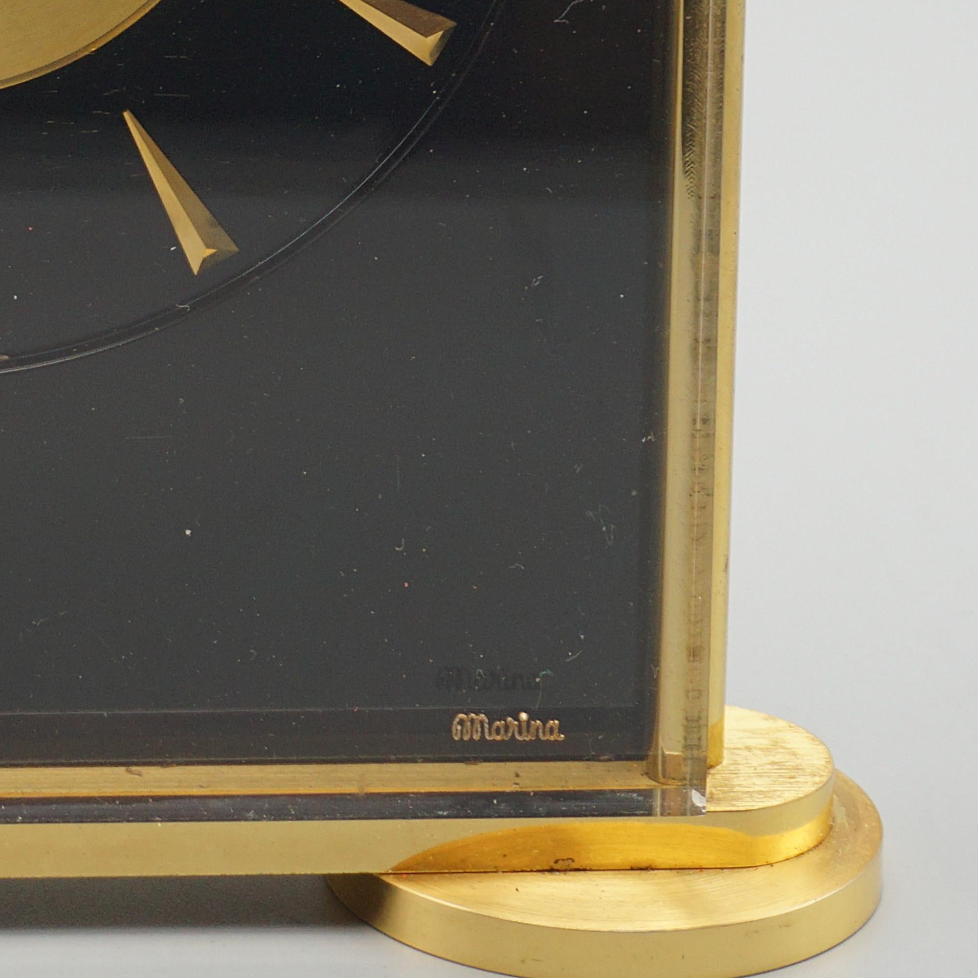 A Mid-Century 'Marina' Jaeger-LeCoultre mantel clock 5