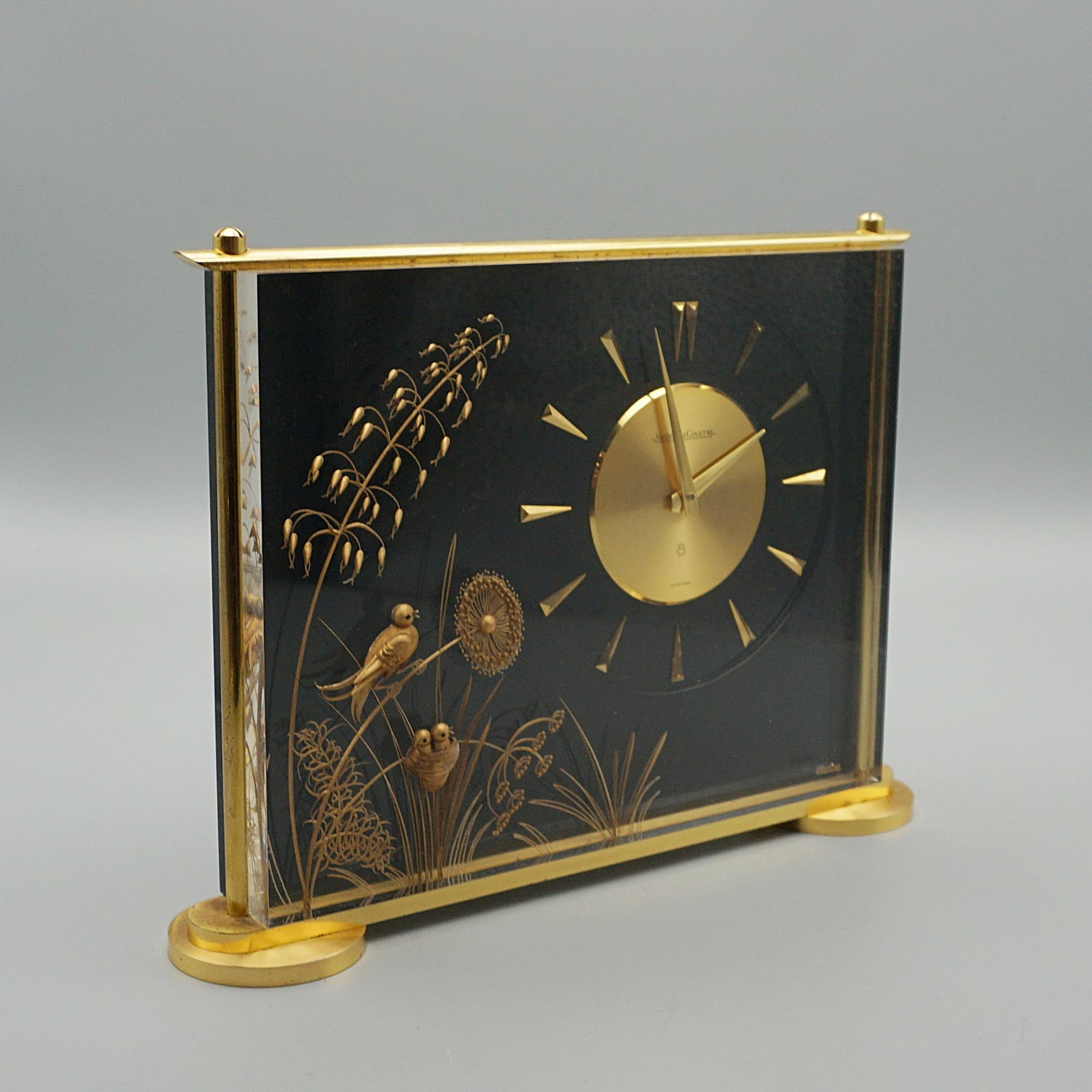 Mid-Century Modern A Mid-Century 'Marina' Jaeger-LeCoultre mantel clock