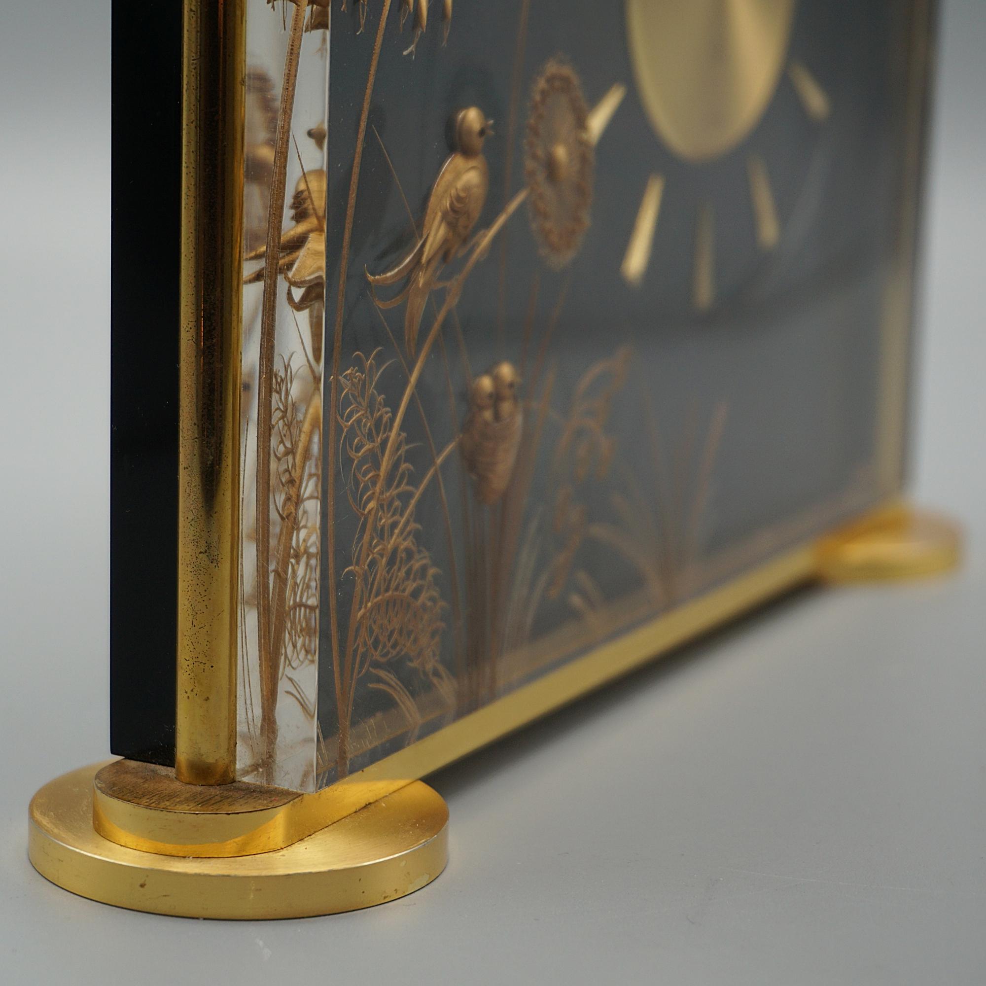 Brass A Mid-Century 'Marina' Jaeger-LeCoultre mantel clock