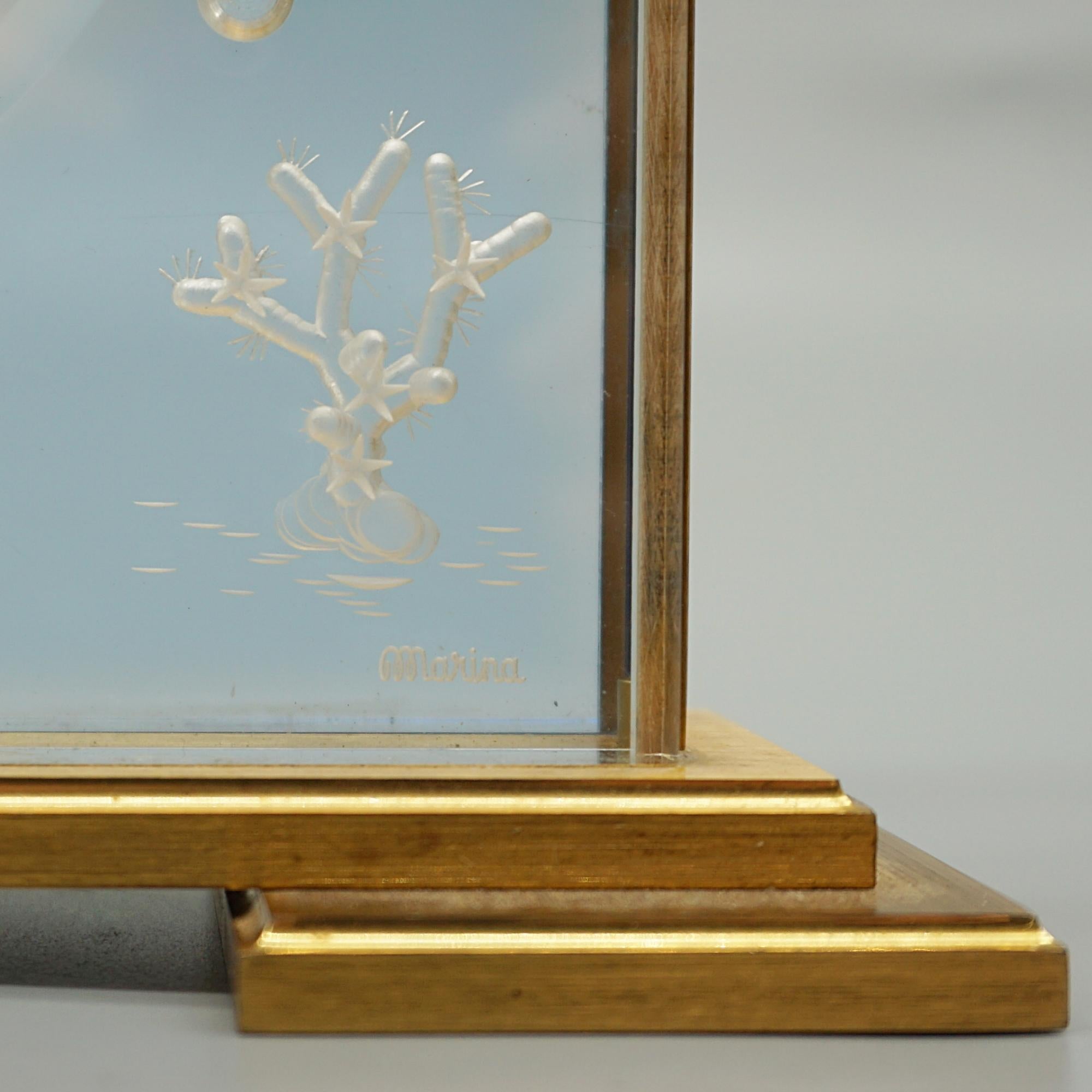 A Mid-Century Jaeger LeCoultre 'Marina' Mantel Clock Circa 1960 5