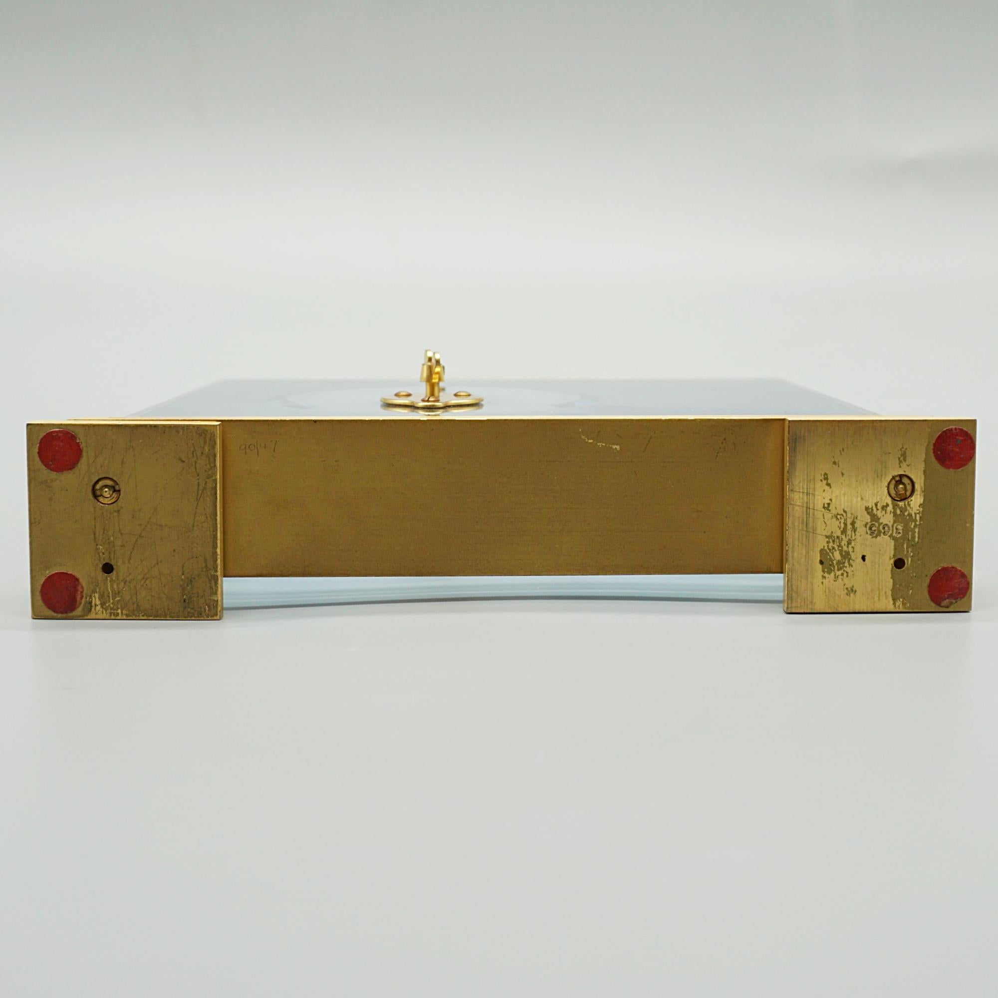 A Mid-Century Jaeger LeCoultre 'Marina' Mantel Clock Circa 1960 7