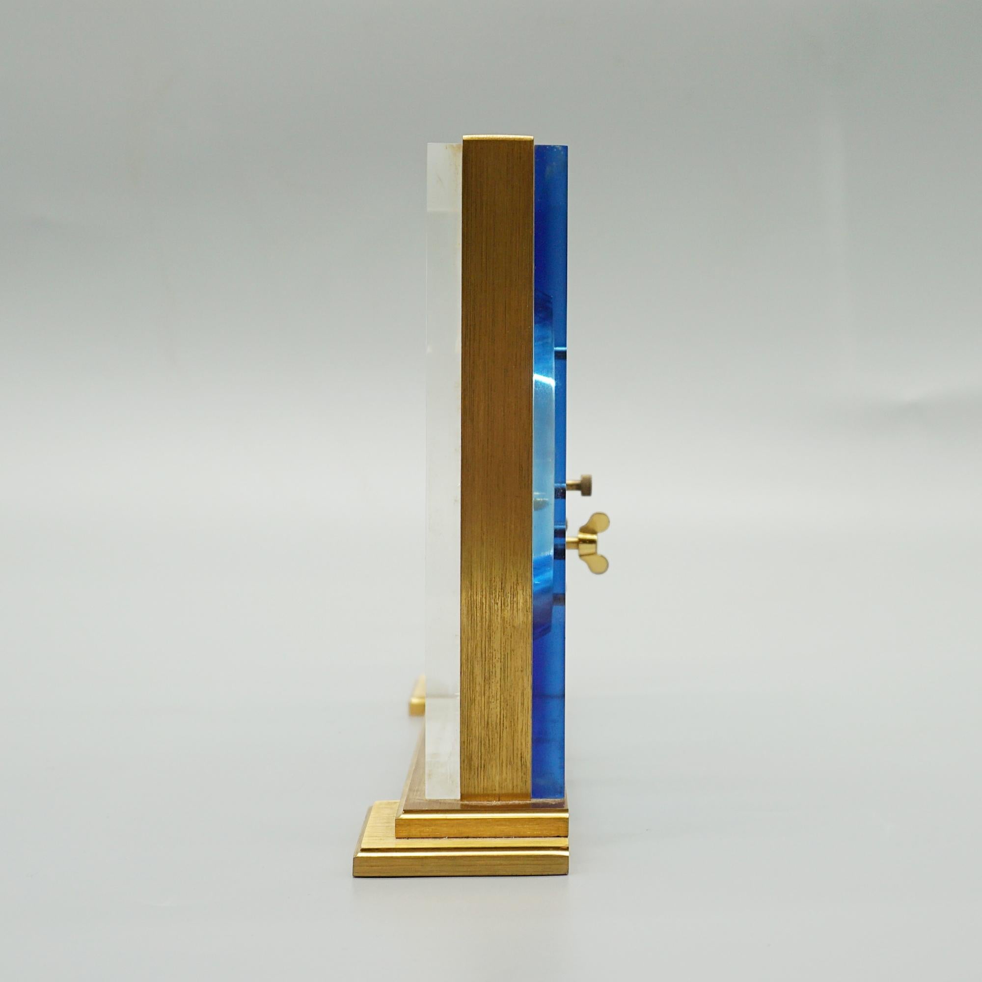 A Mid-Century Jaeger LeCoultre 'Marina' Mantel Clock Circa 1960 In Good Condition In Forest Row, East Sussex