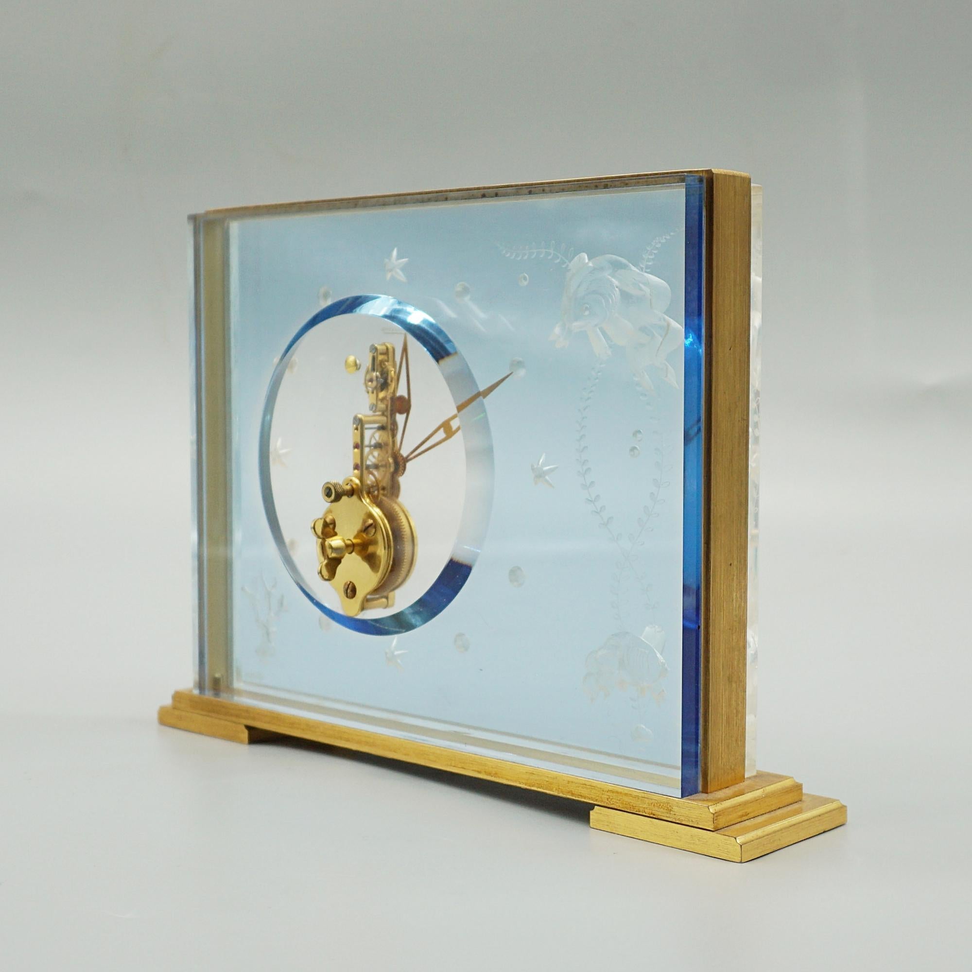 A Mid-Century Jaeger LeCoultre 'Marina' Mantel Clock Circa 1960 1