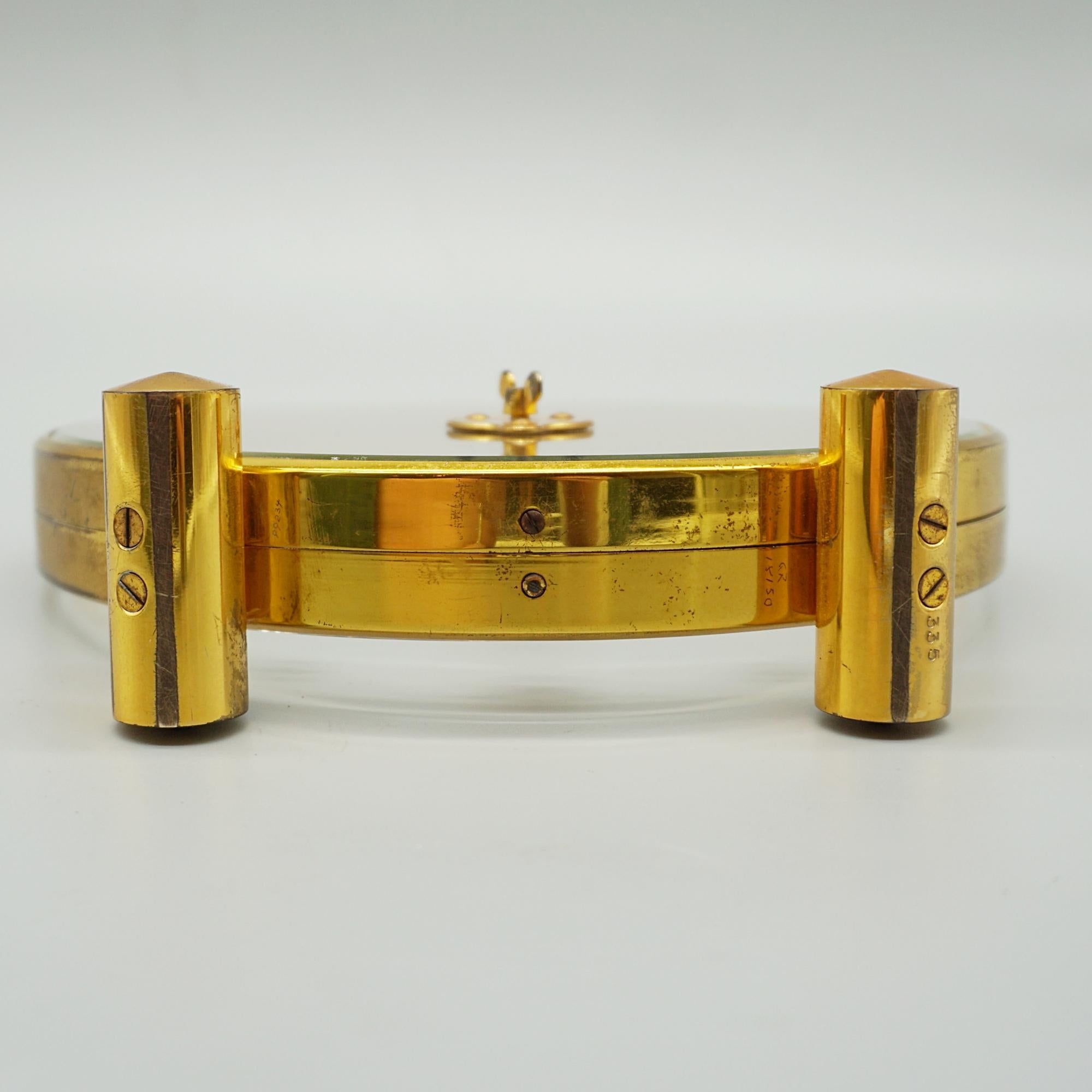 A Mid-Century Jaeger LeCoultre Zodiac Mantel Clock Circa 1960 6