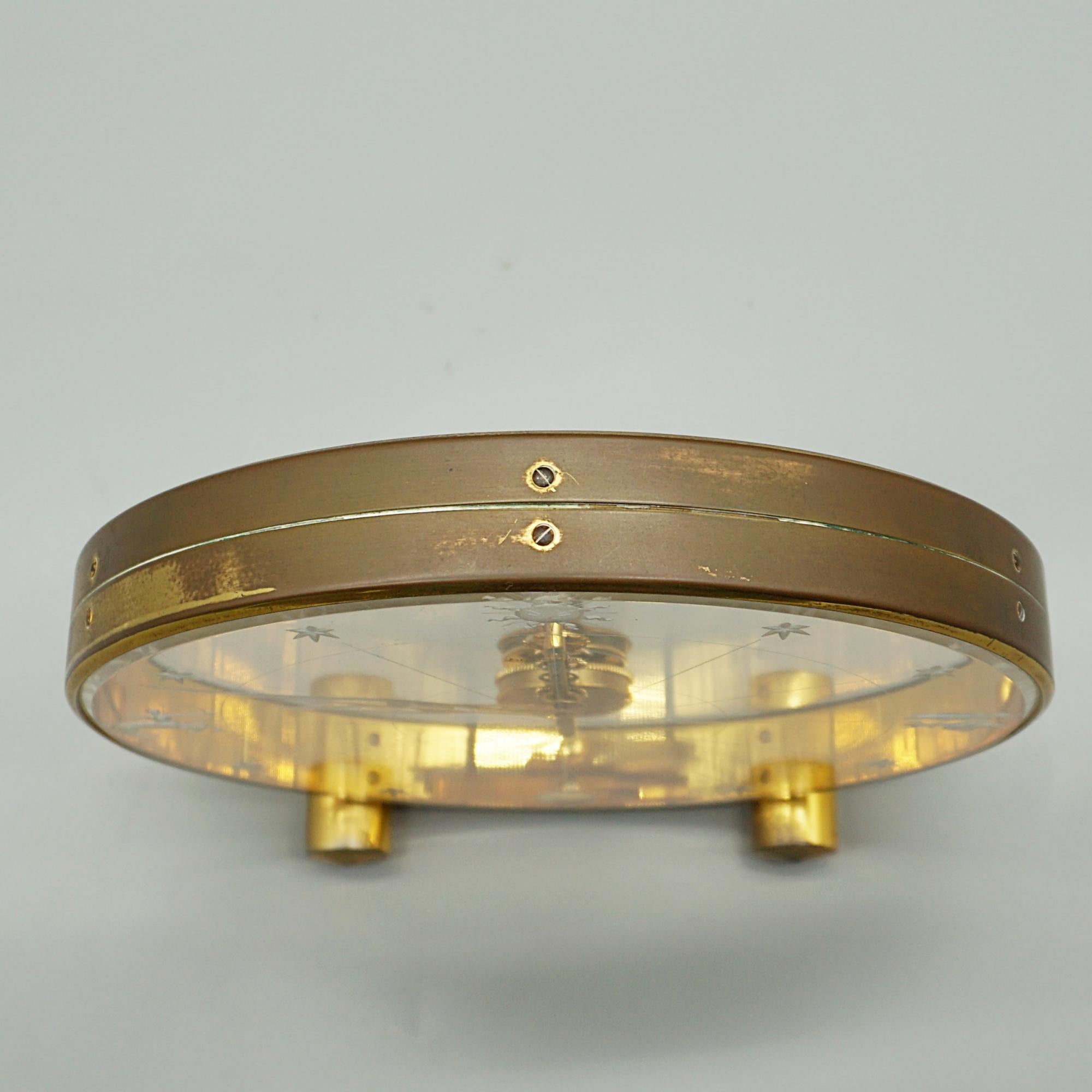 A Mid-Century Jaeger LeCoultre Zodiac Mantel Clock Circa 1960 7