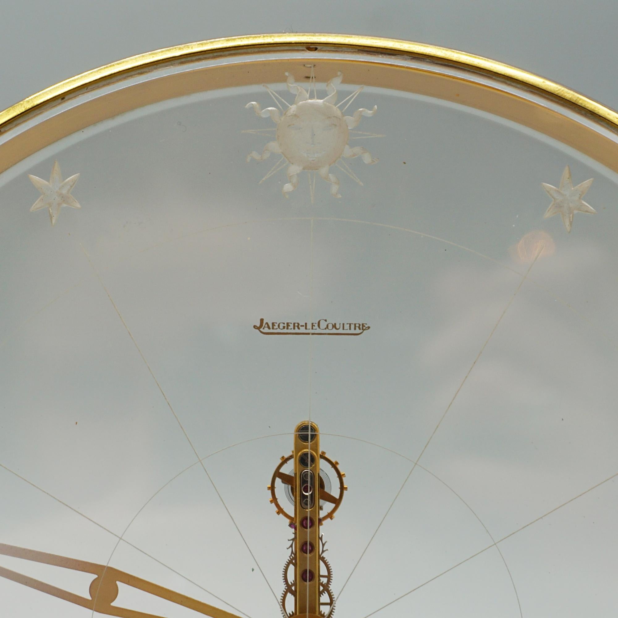 A Mid-Century Jaeger LeCoultre Zodiac Mantel Clock Circa 1960 1