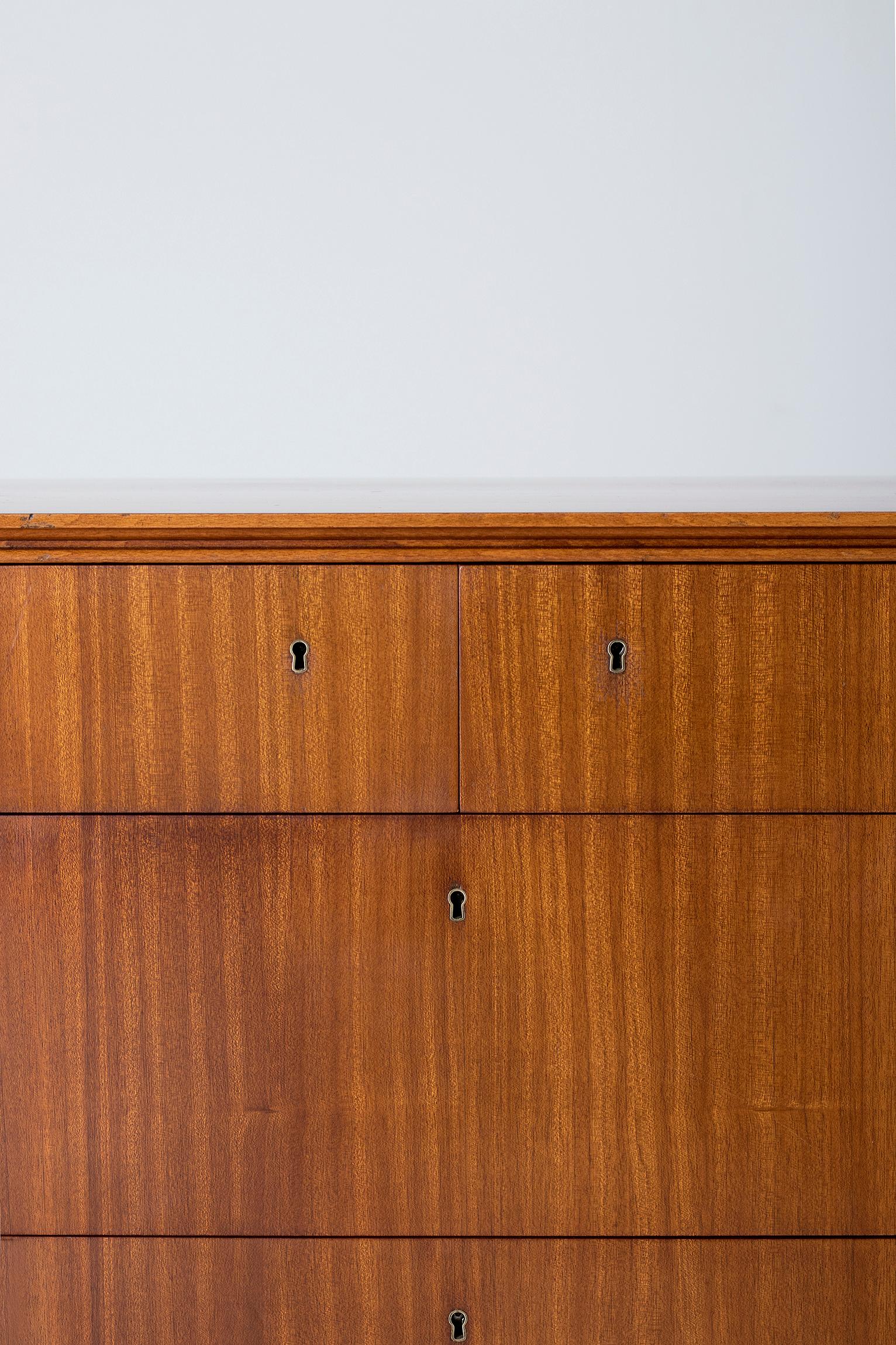 Midcentury Mahogany Chest of Drawers by Axel Larsson for Bodafors 3
