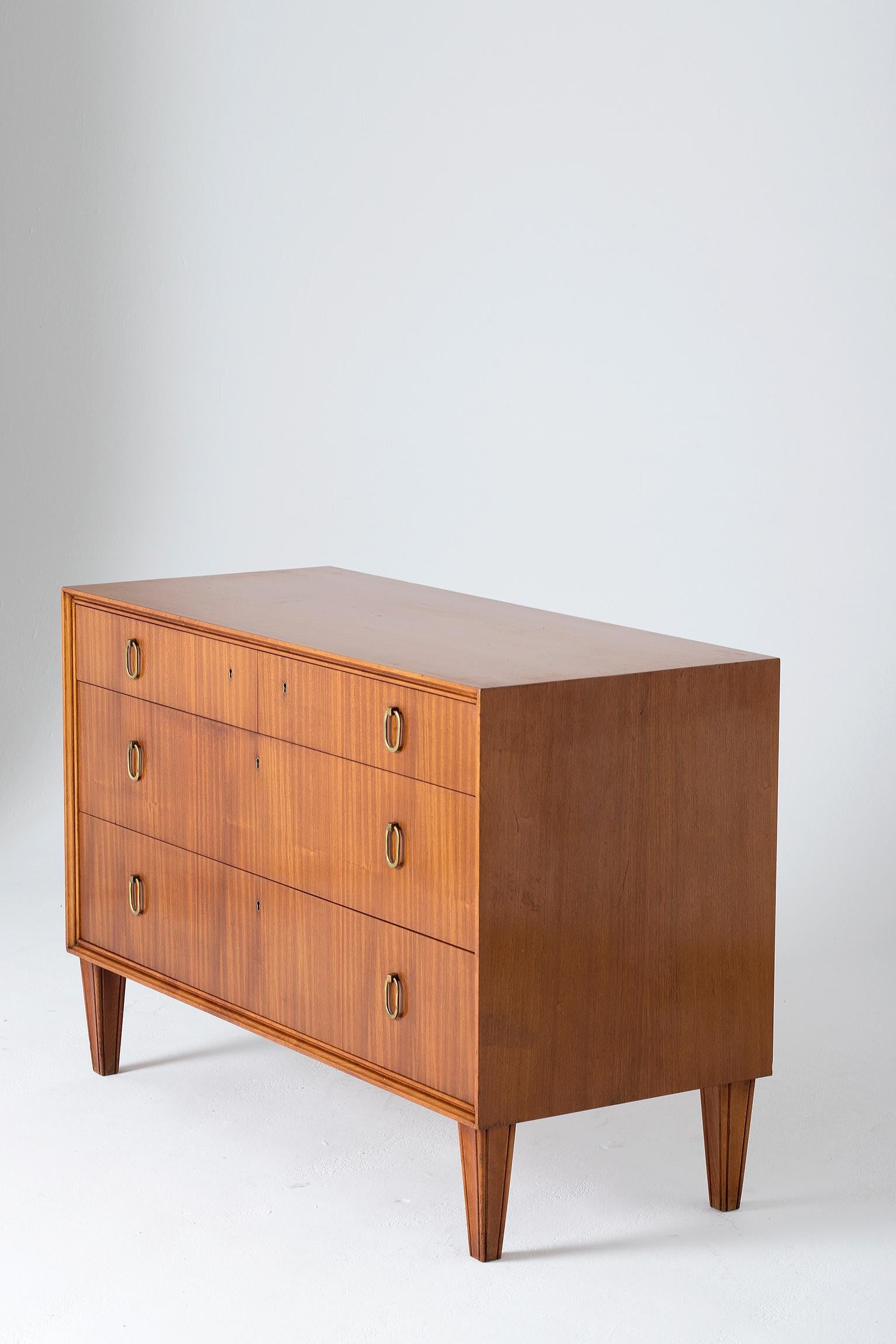 20th Century Midcentury Mahogany Chest of Drawers by Axel Larsson for Bodafors
