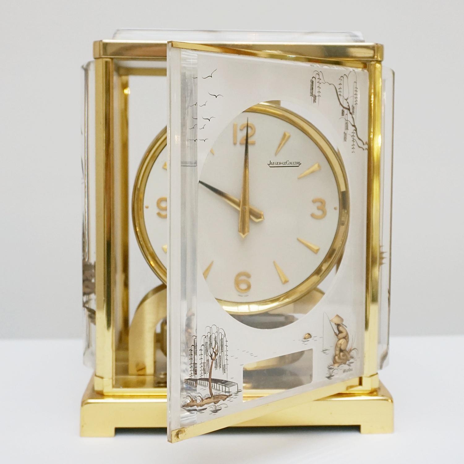 Mid-Century Modern Midcentury Marina Atmos Clock by Jaeger-LeCoultre