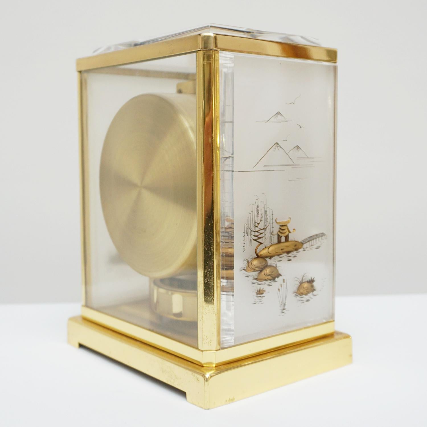 Lucite Midcentury Marina Atmos Clock by Jaeger-LeCoultre
