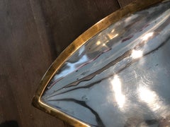 Midcentury Mixed Metals Figural Bird Tray by Los Castillo