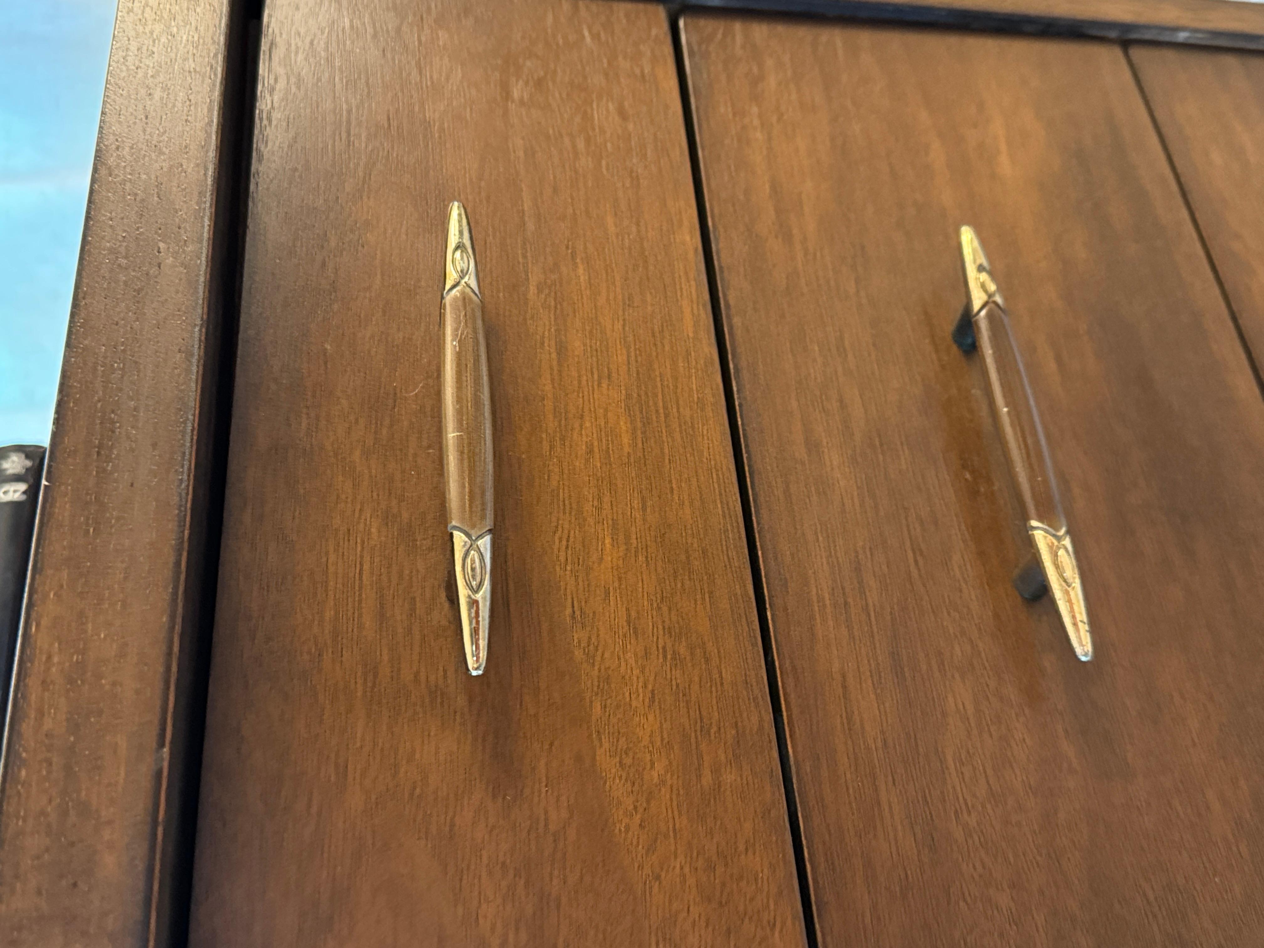 A mid century modern American icon, the Saga desk by Broyhill 6