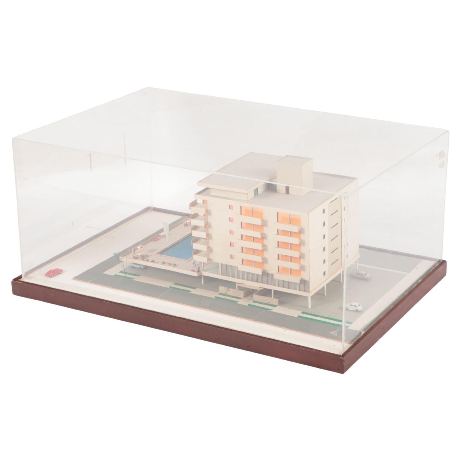 Mid-Century Modern Architectural Model of an Atlantic City Hotel, circa 1960 For Sale