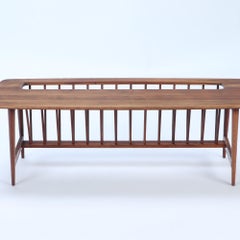 Mid-Century Modern Arthur Umanoff Coffee Table with Magazine Rack circa 1970