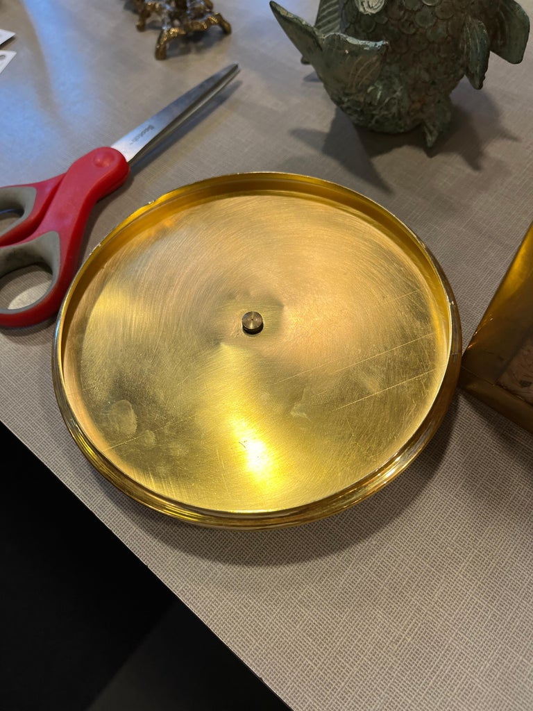 Mid-Century Modern  Brass, Wicker and Lucite Ice Bucket In Good Condition For Sale In Chicago, IL