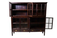 An Authentic British-Colonial Bookcase Made From Teakwood