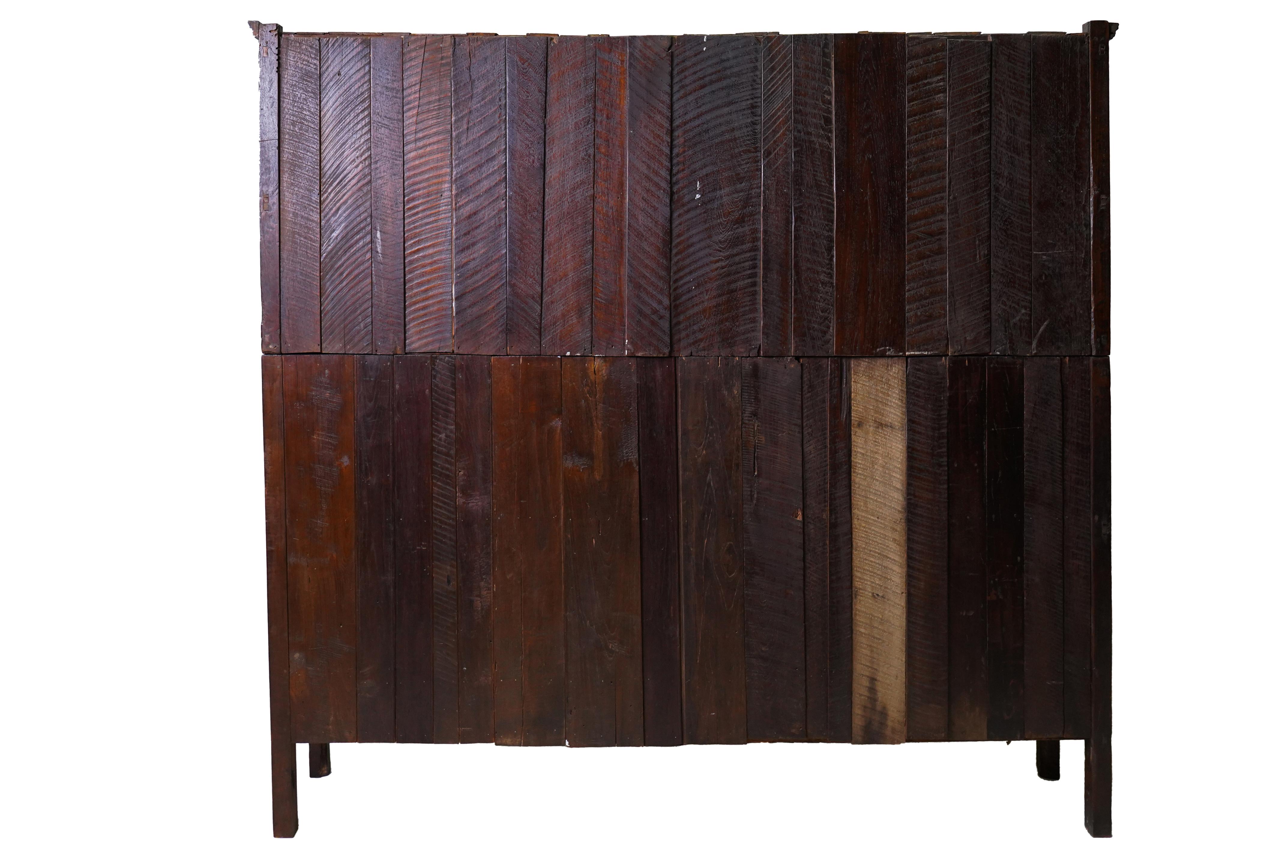 Burmese An Authentic British-Colonial Bookcase Made From Teakwood