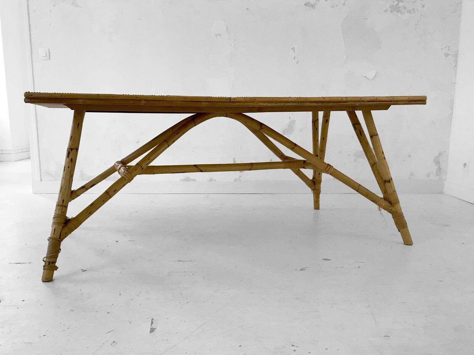 A MID-CENTURY-MODERN BRUTALIST Dining TABLE by AUDOUX-MINNET, France 1950 For Sale 5