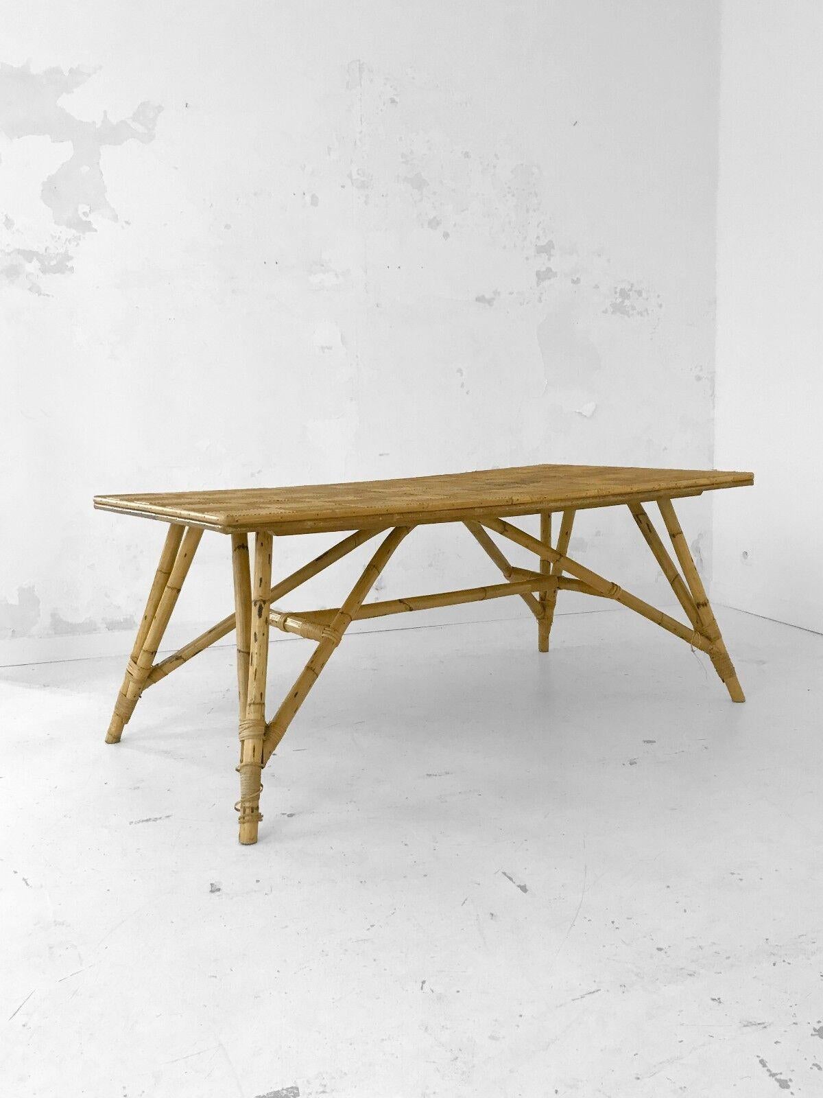 Space Age A MID-CENTURY-MODERN BRUTALIST Dining TABLE by AUDOUX-MINNET, France 1950 For Sale