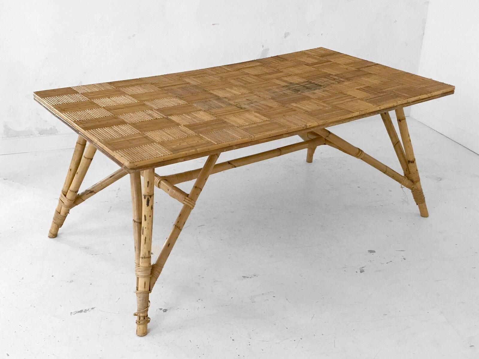 French A MID-CENTURY-MODERN BRUTALIST Dining TABLE by AUDOUX-MINNET, France 1950 For Sale