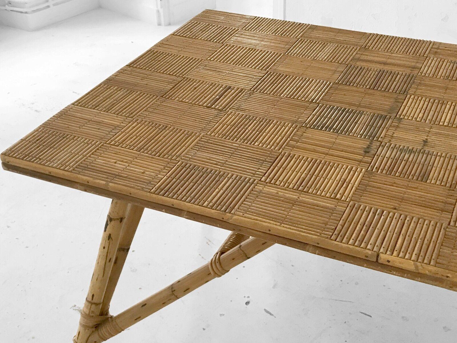 A MID-CENTURY-MODERN BRUTALIST Dining TABLE by AUDOUX-MINNET, France 1950 In Good Condition For Sale In PARIS, FR