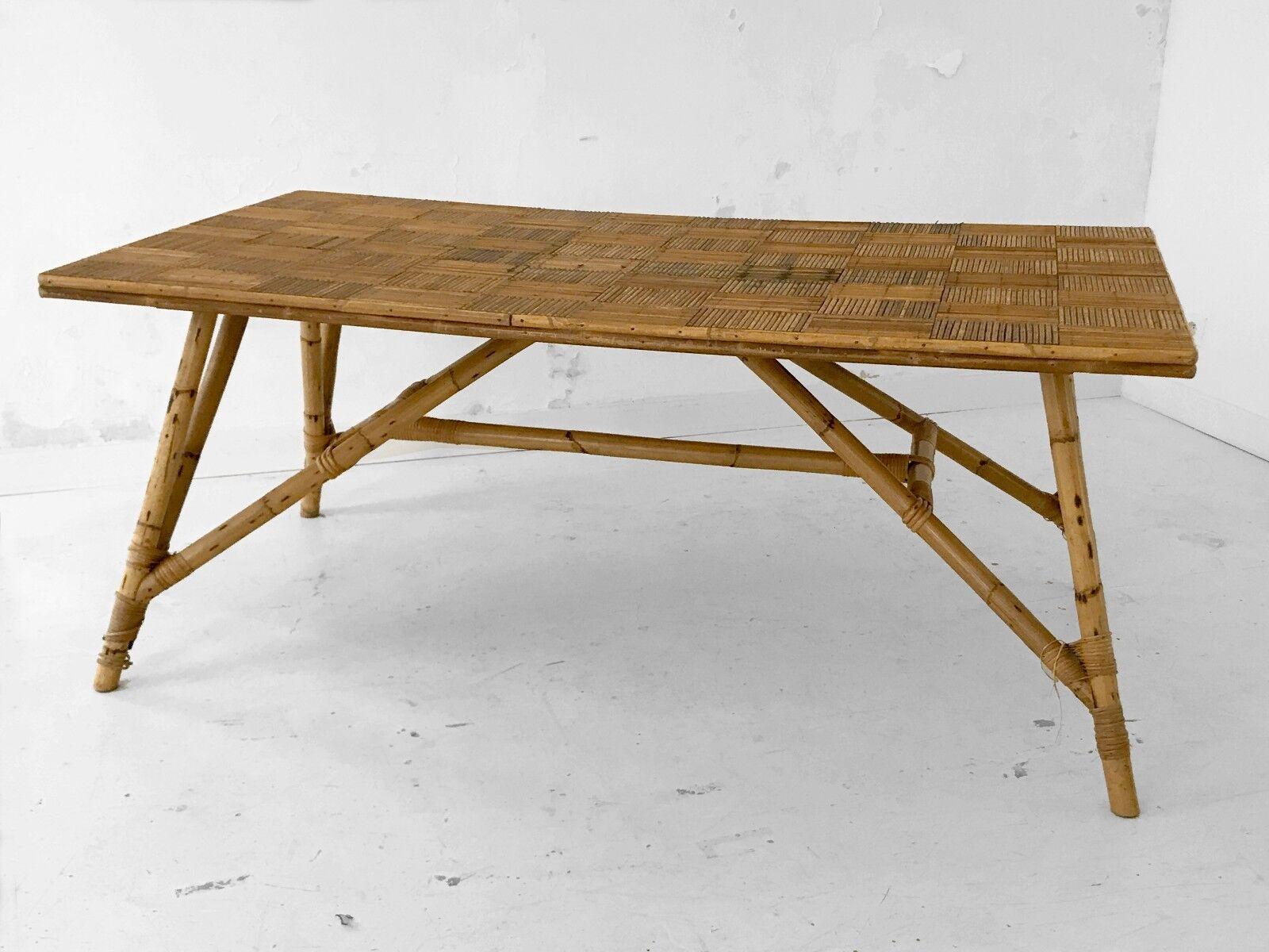 Mid-20th Century A MID-CENTURY-MODERN BRUTALIST Dining TABLE by AUDOUX-MINNET, France 1950 For Sale