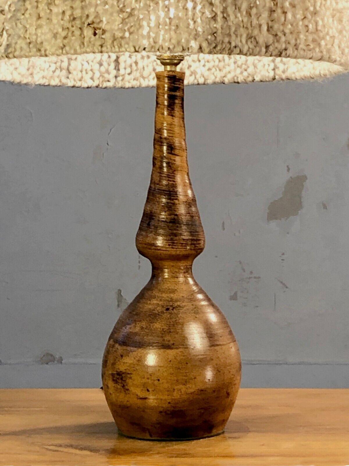 Mid-Century Modern LAMPE DE TABLE BRUTALISTE RUSTIQUE DU MODERNISME DU MOYEN Siècle, Style BLIN France 1950 en vente