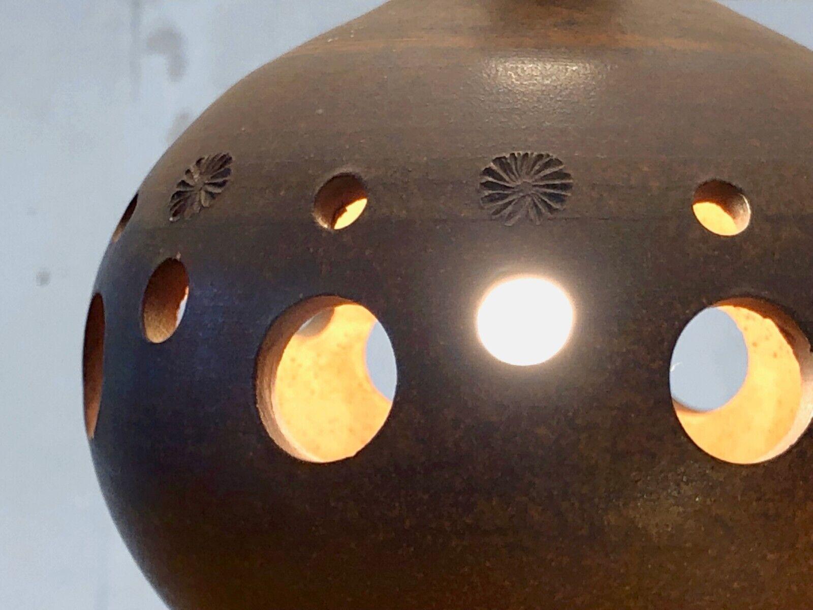 Mid-Century Modern A MID-CENTURY-MODERN BRUTALIST RUSTIC Ceramic TABLE LAMP, par LAM France 1950 en vente