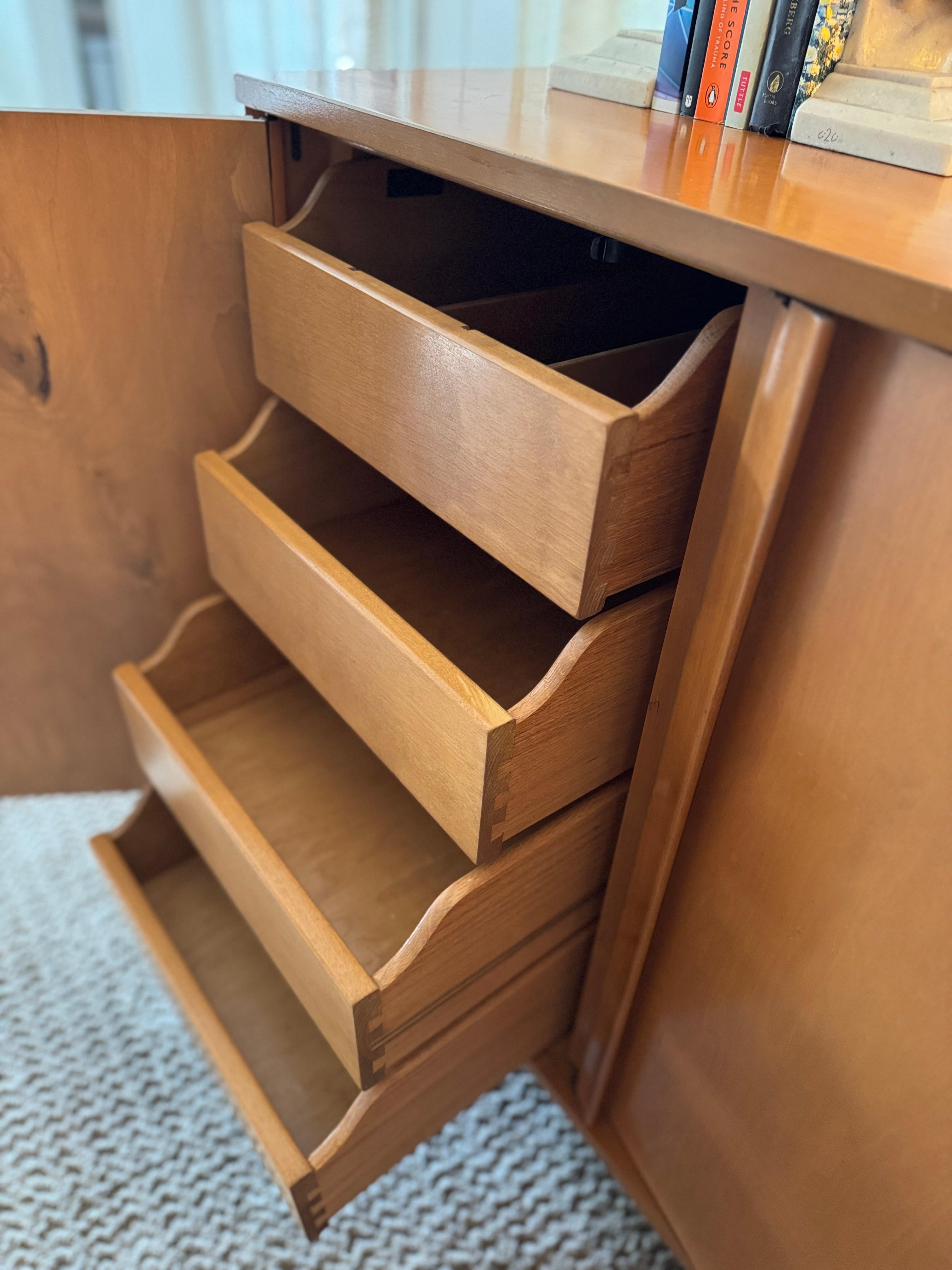 Wood A mid century modern buffet by Viko Baumritter of New York, circa 1960s For Sale