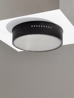 LAMPADA DA SOFFITTO DEL MEDIOCENTO-MODERNO di Jacques Biny ed. LUMINALITE Francia 1950