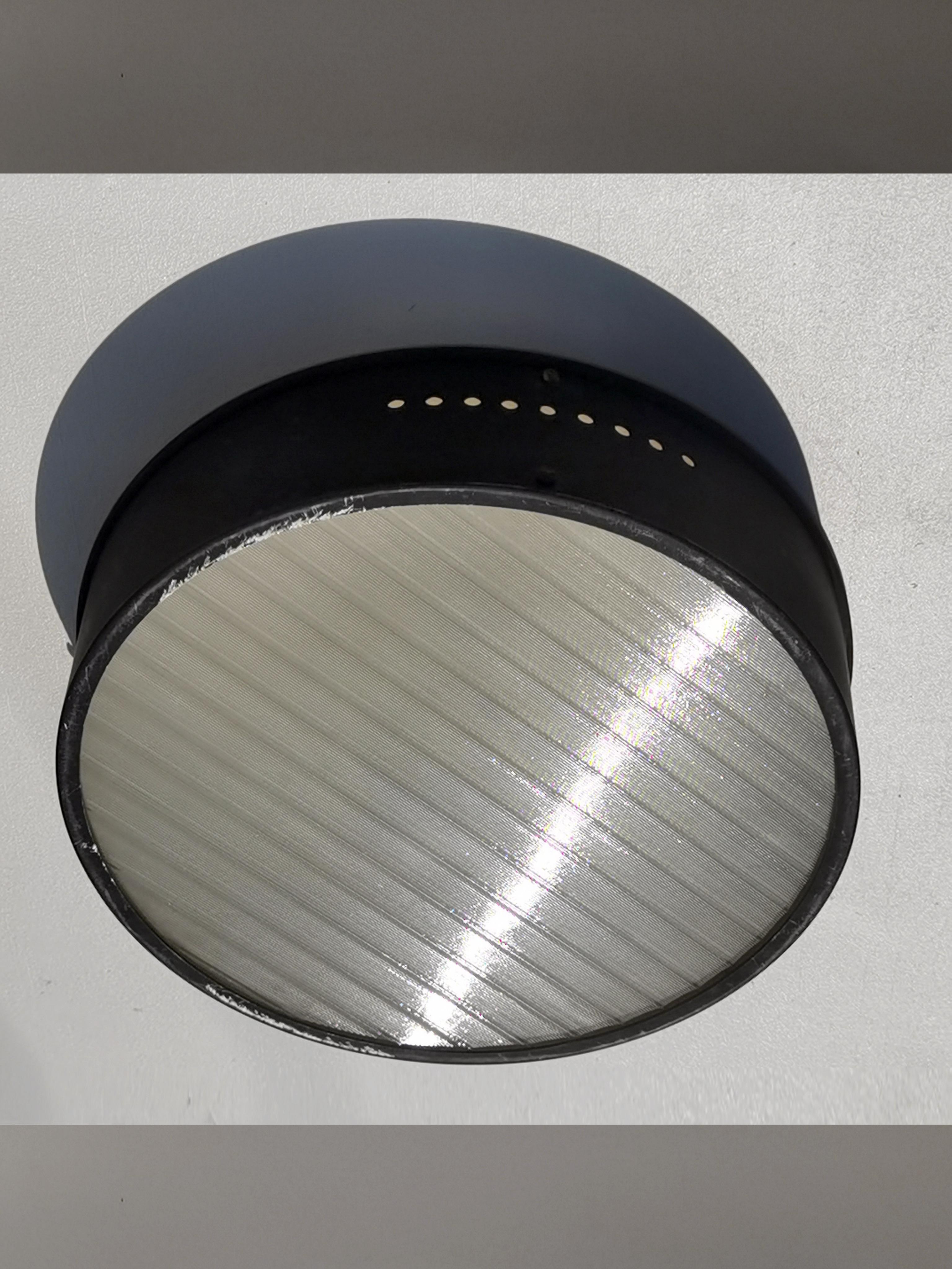 French A MID-CENTURY-MODERN Ceiling LAMP by JACQUES BINY ed. LUMINALITE France 1950 For Sale