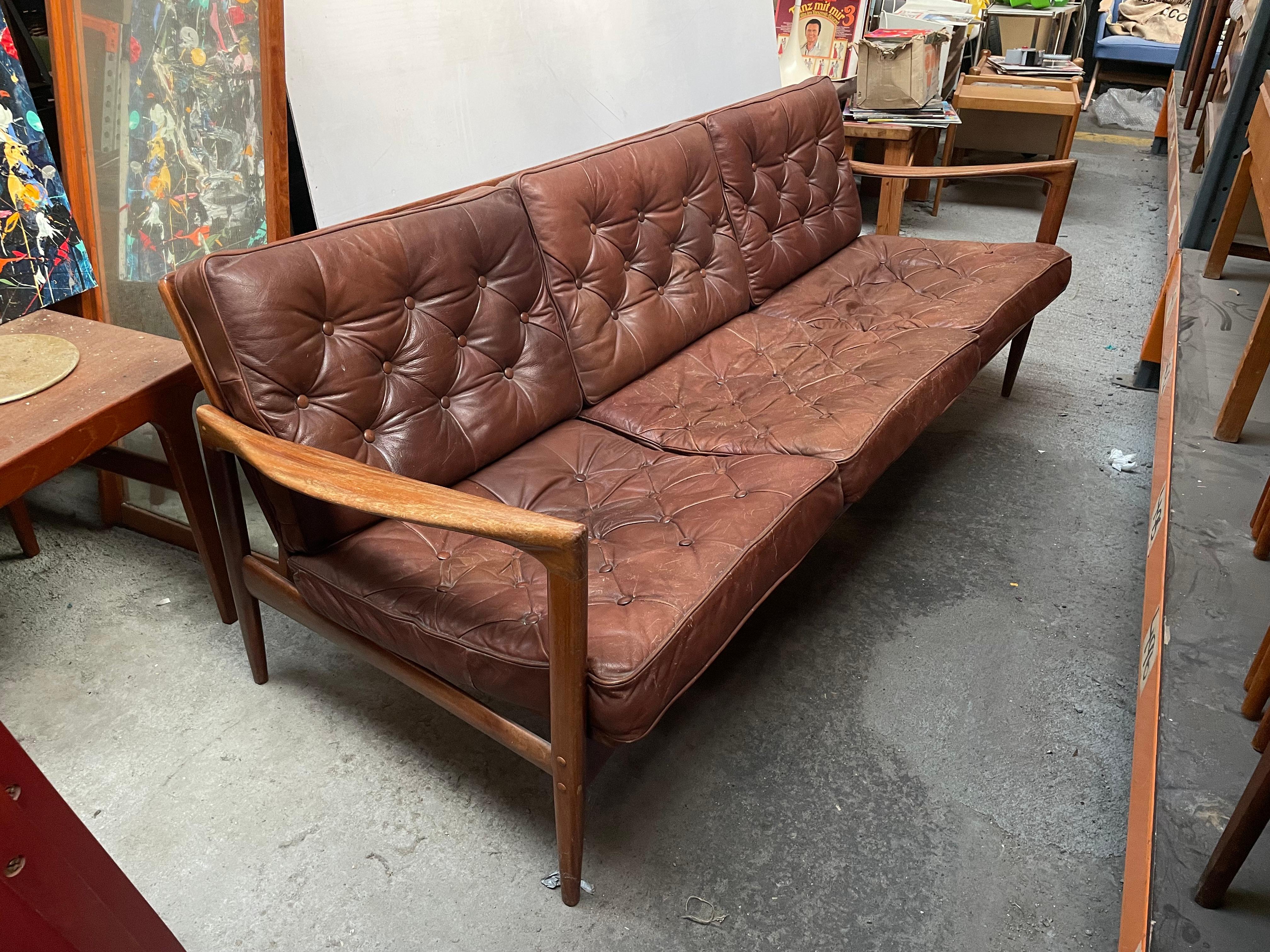 A mid century modern Danish, Ib Kofoed-Larsen Sofa, 1960s For Sale 1