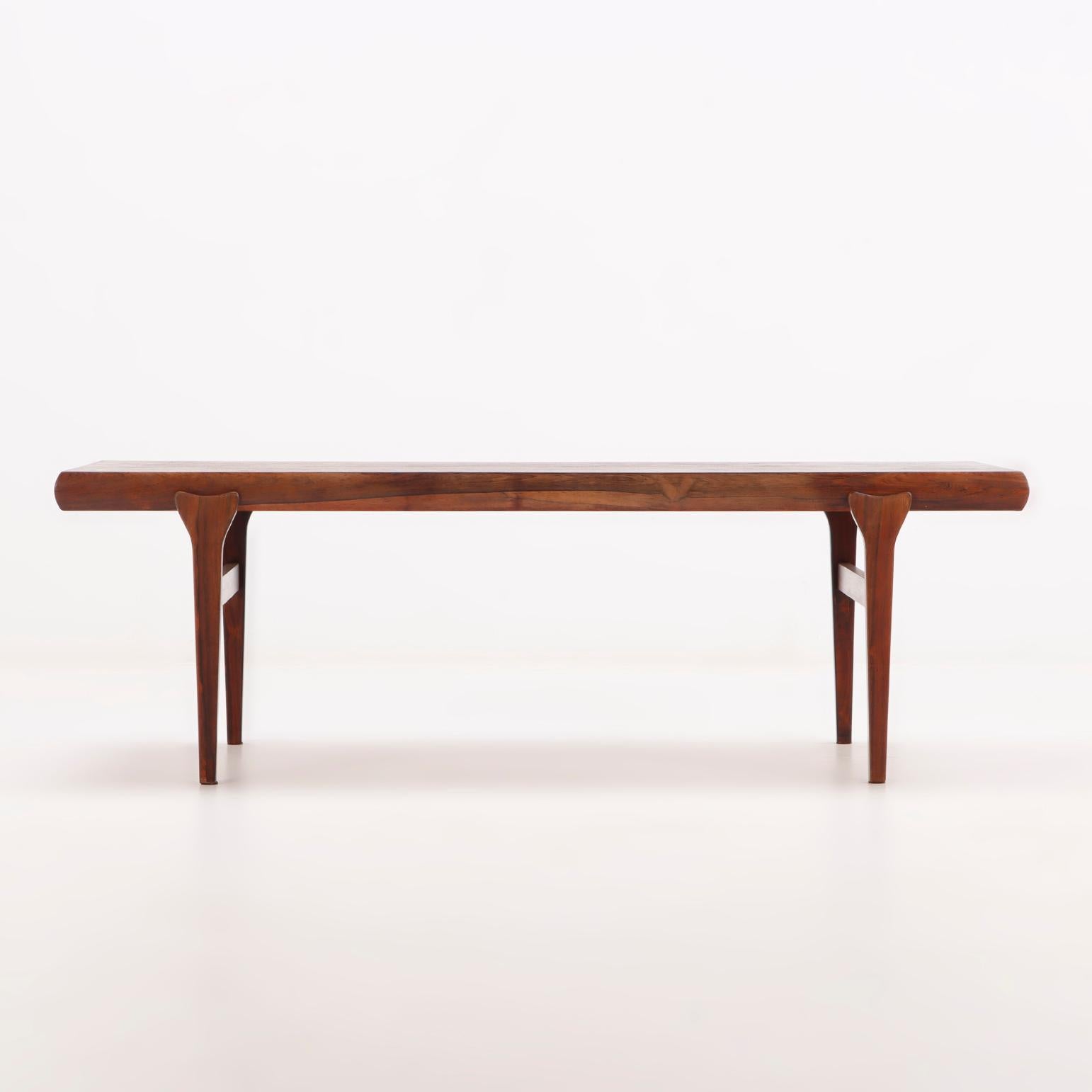 Rosewood A mid century modern Danish rosewood coffee table by Johannes Andersen c. 1950