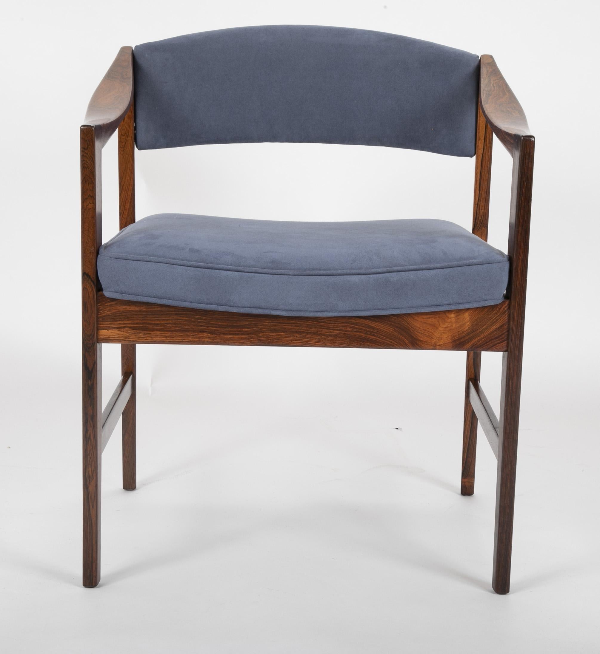 Late 20th Century Mid-Century Modern Danish Rosewood Desk Chair