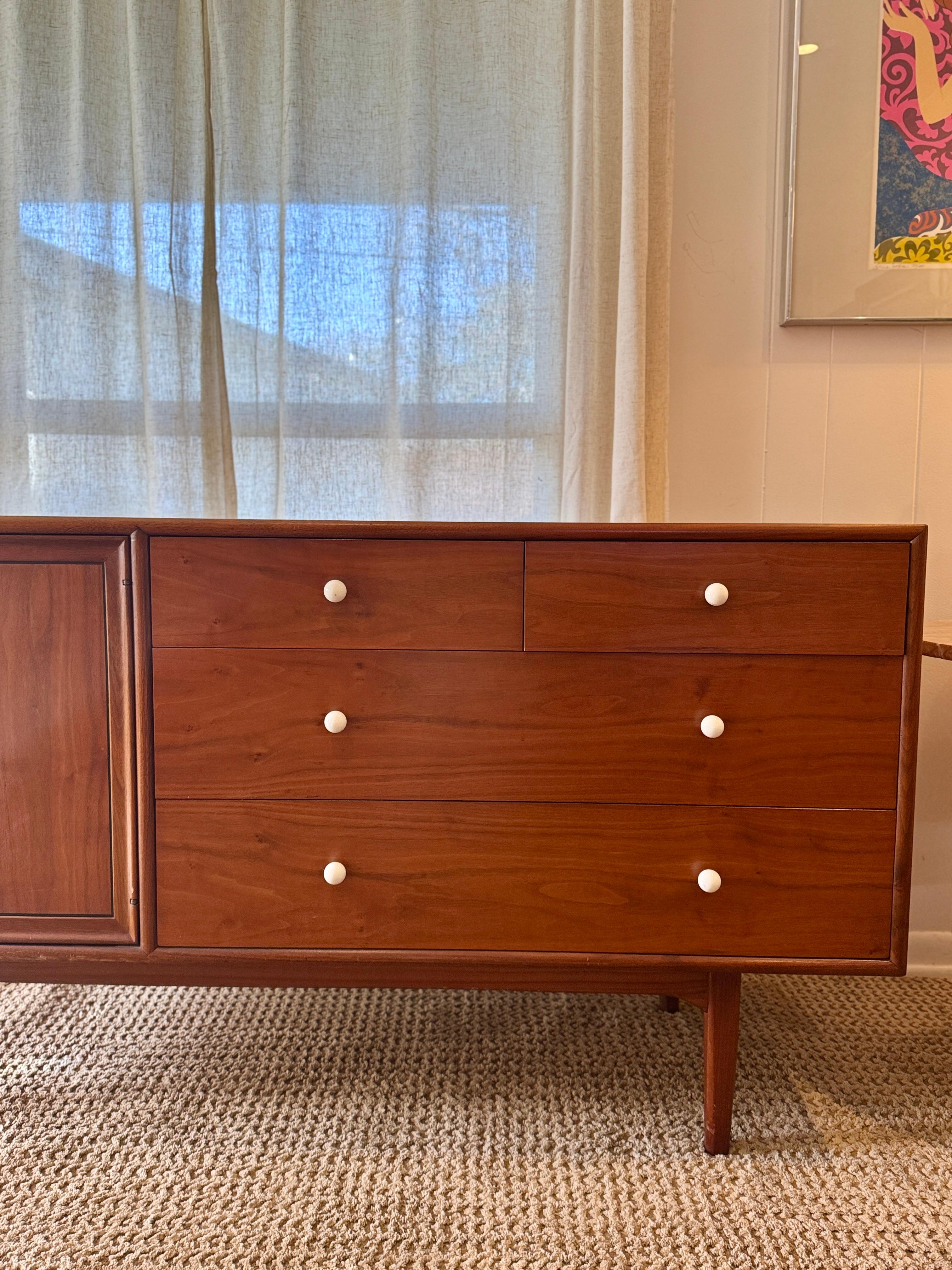 A mid century modern dresser by Kipp Stewart & Stewart MacDougall for the Drexel 3