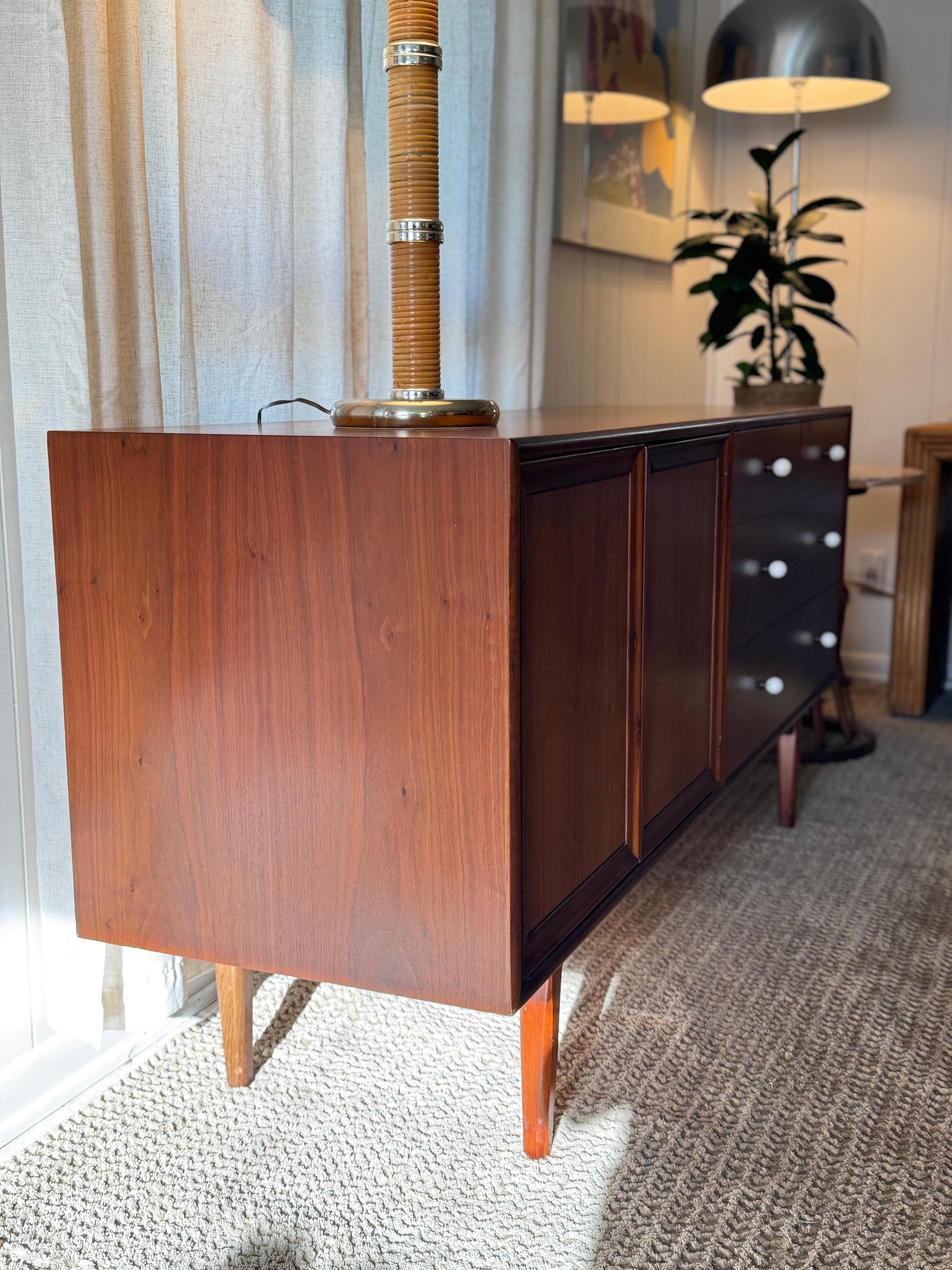 A mid century modern dresser by Kipp Stewart & Stewart MacDougall for the Drexel 7