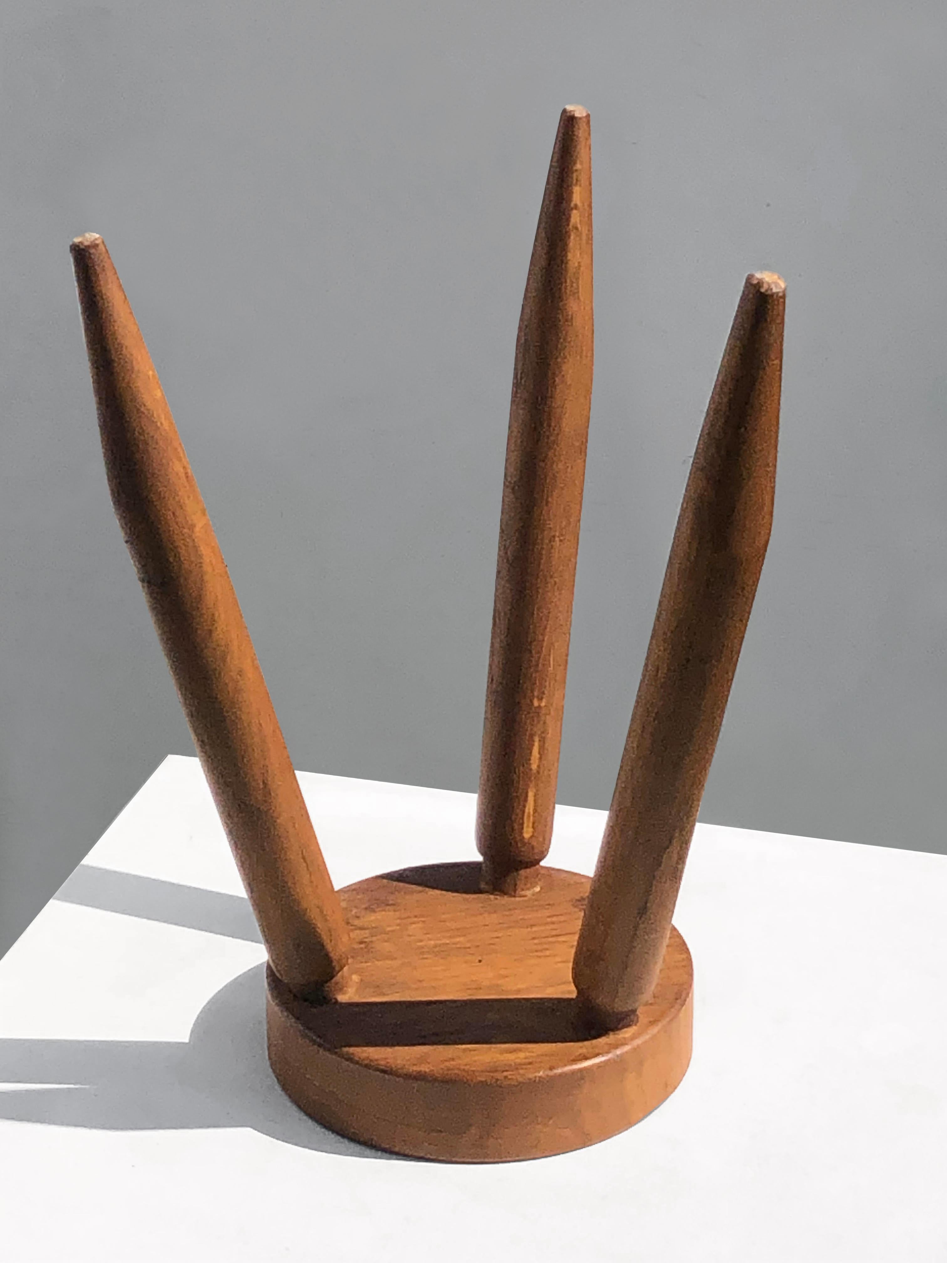 Bois OOL ou table d'appoint en orme mi-siècle moderne, France, 1950 en vente