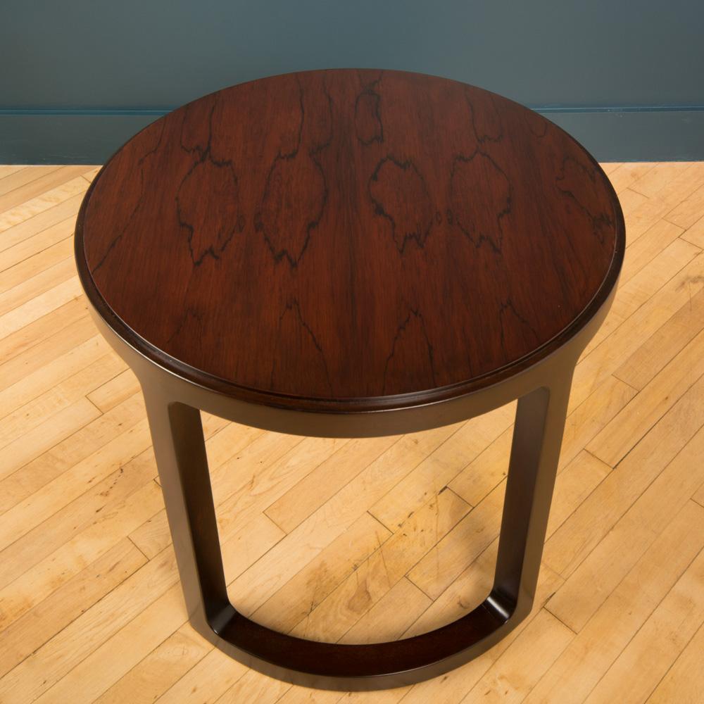 American Mid-Century Modern End Table Designed by E.Wormley for Dunbar, Original Label