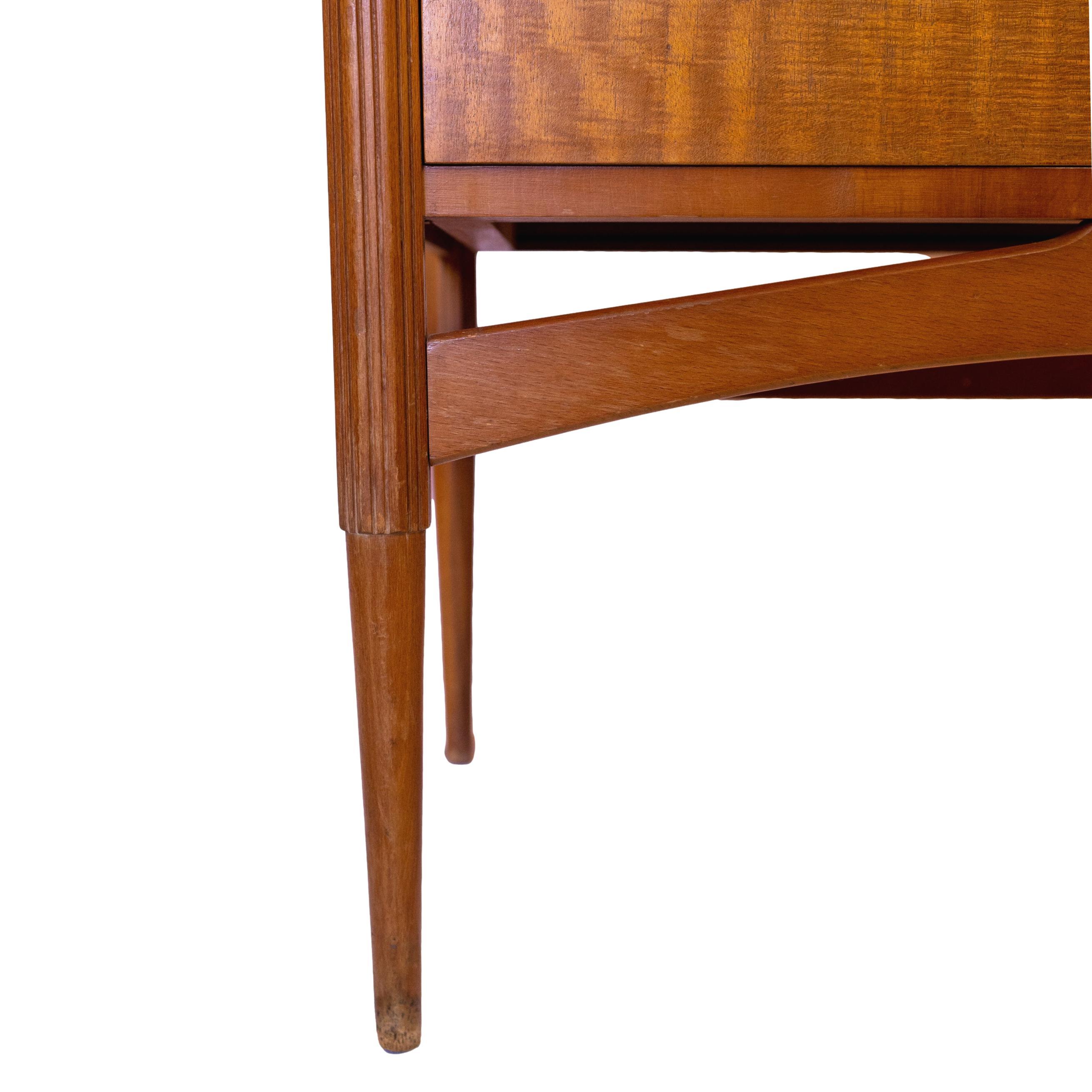 Mid-Century Modern Flame Teak Chest-of-Drawers by Limelight, English, circa 1965 1