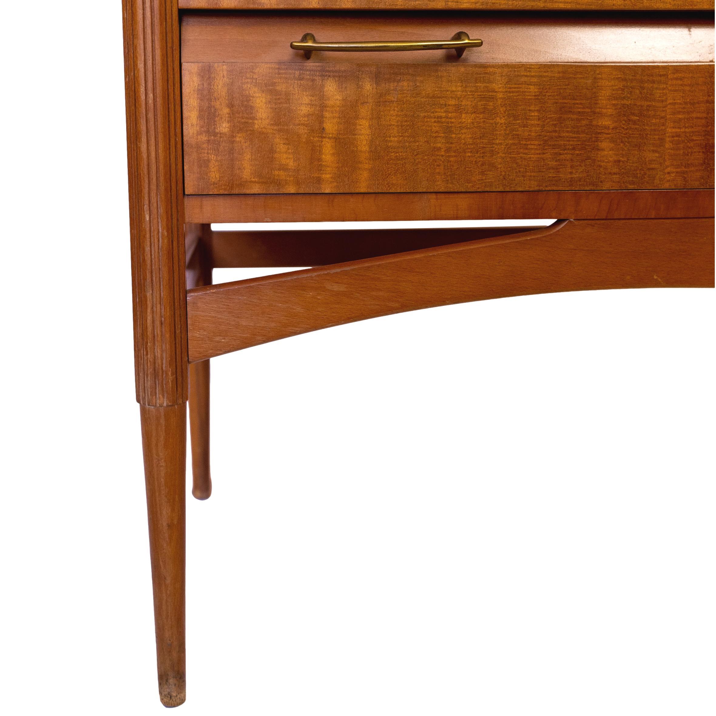 Mid-Century Modern Flame Teak Chest-of-Drawers by Limelight, English, circa 1965 2