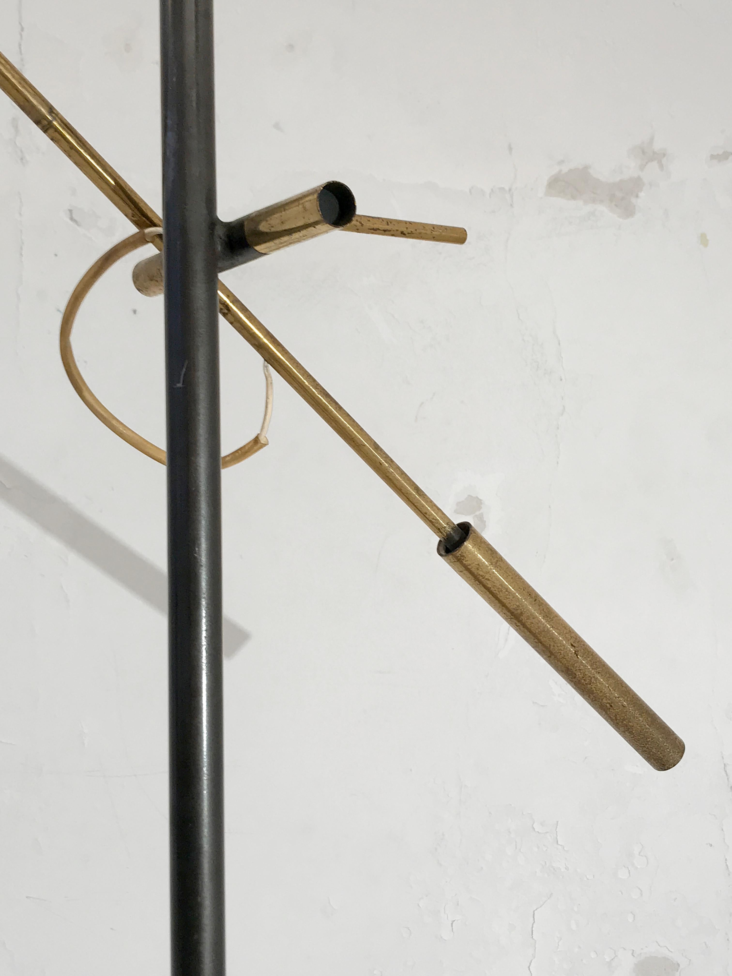French A MID-CENTURY-MODERN FLOOR LAMP by GEORGES FRYDMAN, ed. EFA, France 1950 For Sale