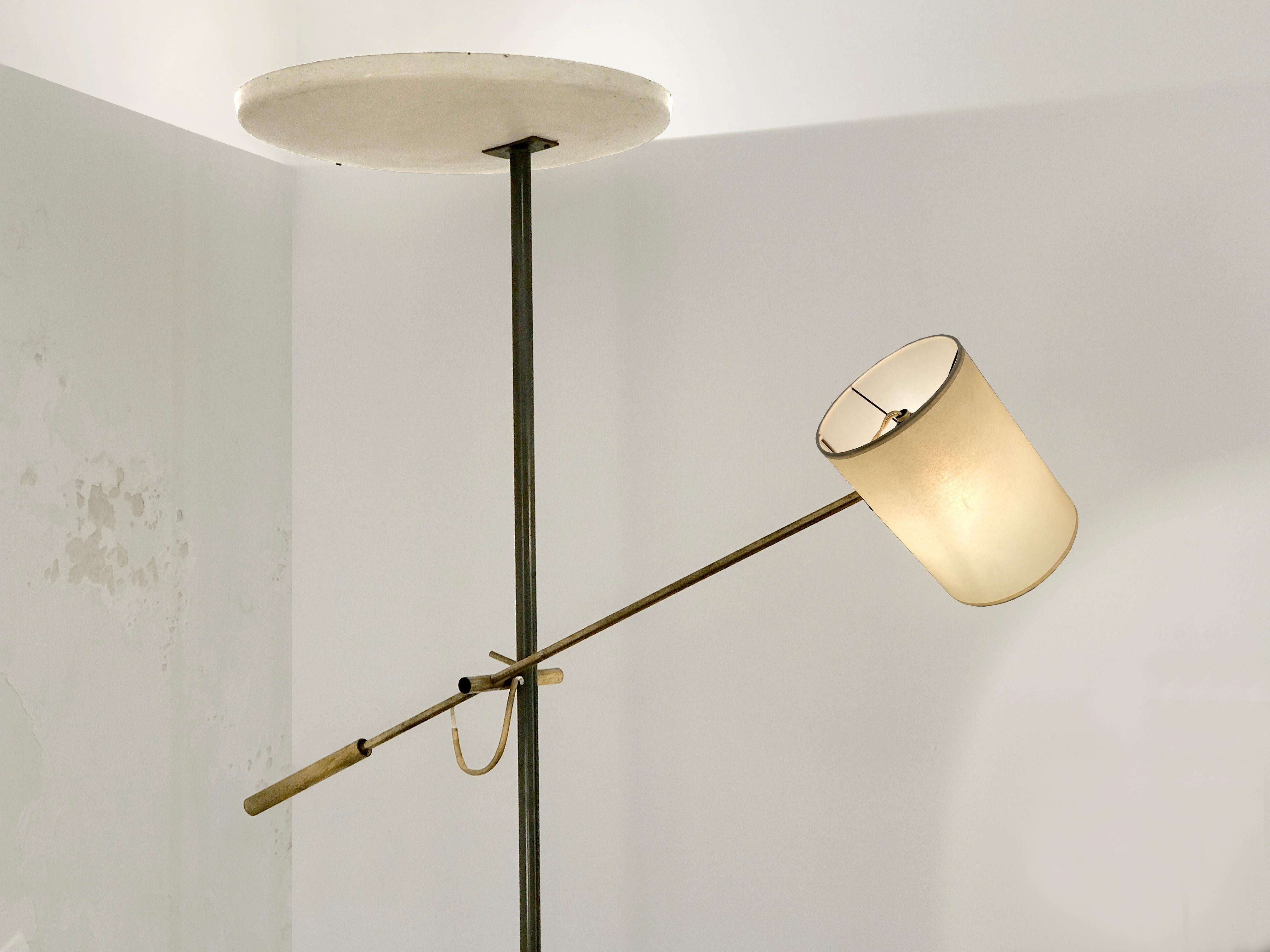A MID-CENTURY-MODERN FLOOR LAMP von GEORGES FRYDMAN, ed. EFA, Frankreich 1950 im Angebot 4