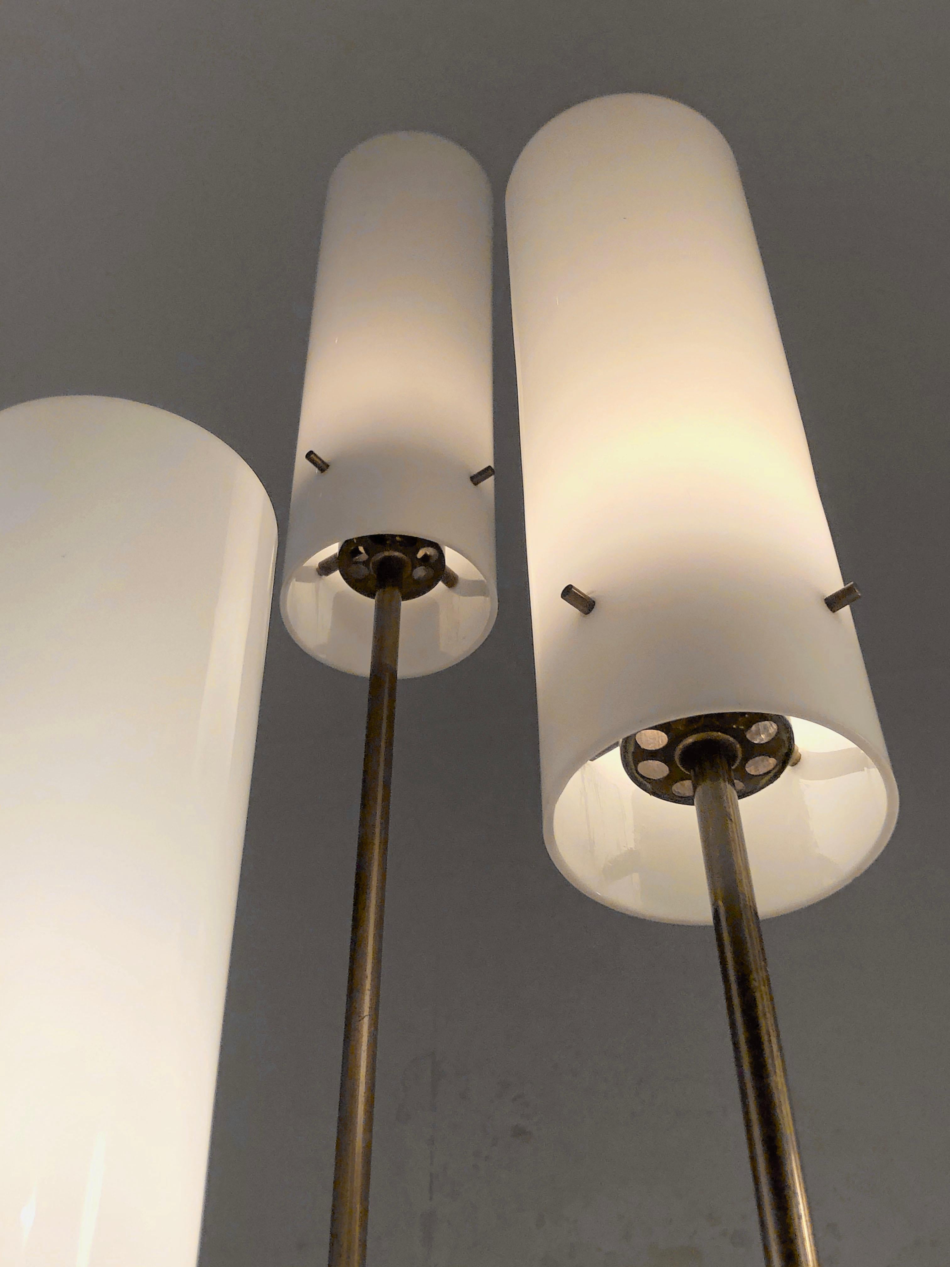 A MID-CENTURY-MODERN FLOOR LAMP im Stil von TITO AGNOLI & OLUCE, Italien 1950 im Angebot 3