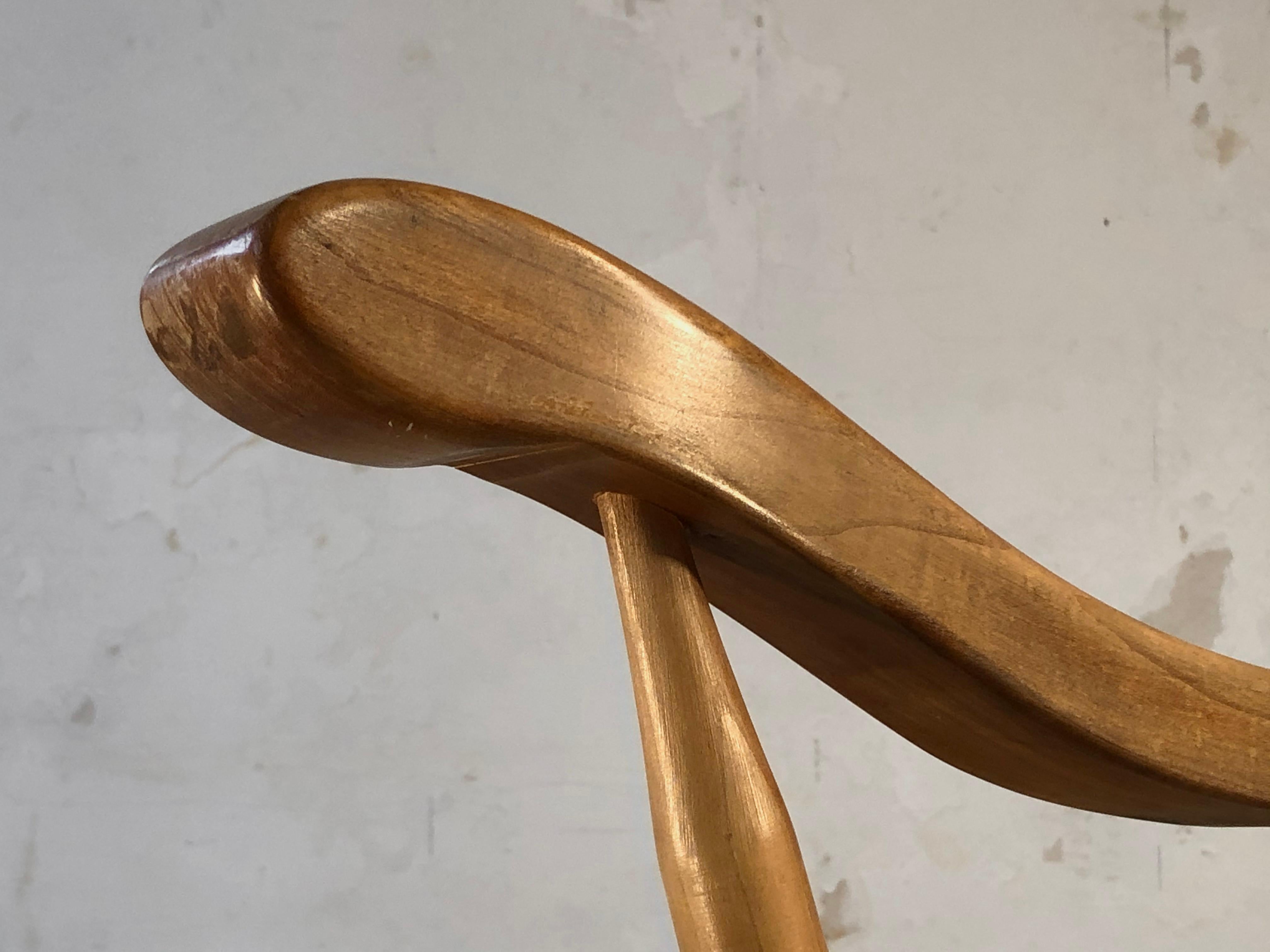 A MID-CENTURY-MODERN FREE-FORM ROCKING-CHAIR by DE STER GELDERLAND, Holland 1950 For Sale 5